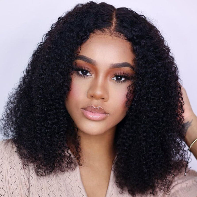 Eullair Short Curly Glueless Bob Wig | Lace Front Human Hair Wigs | Straight & Body Wave Lace Frontal Wig for Women | Perfect for Daily Wear, Cosplay & Special Occasions