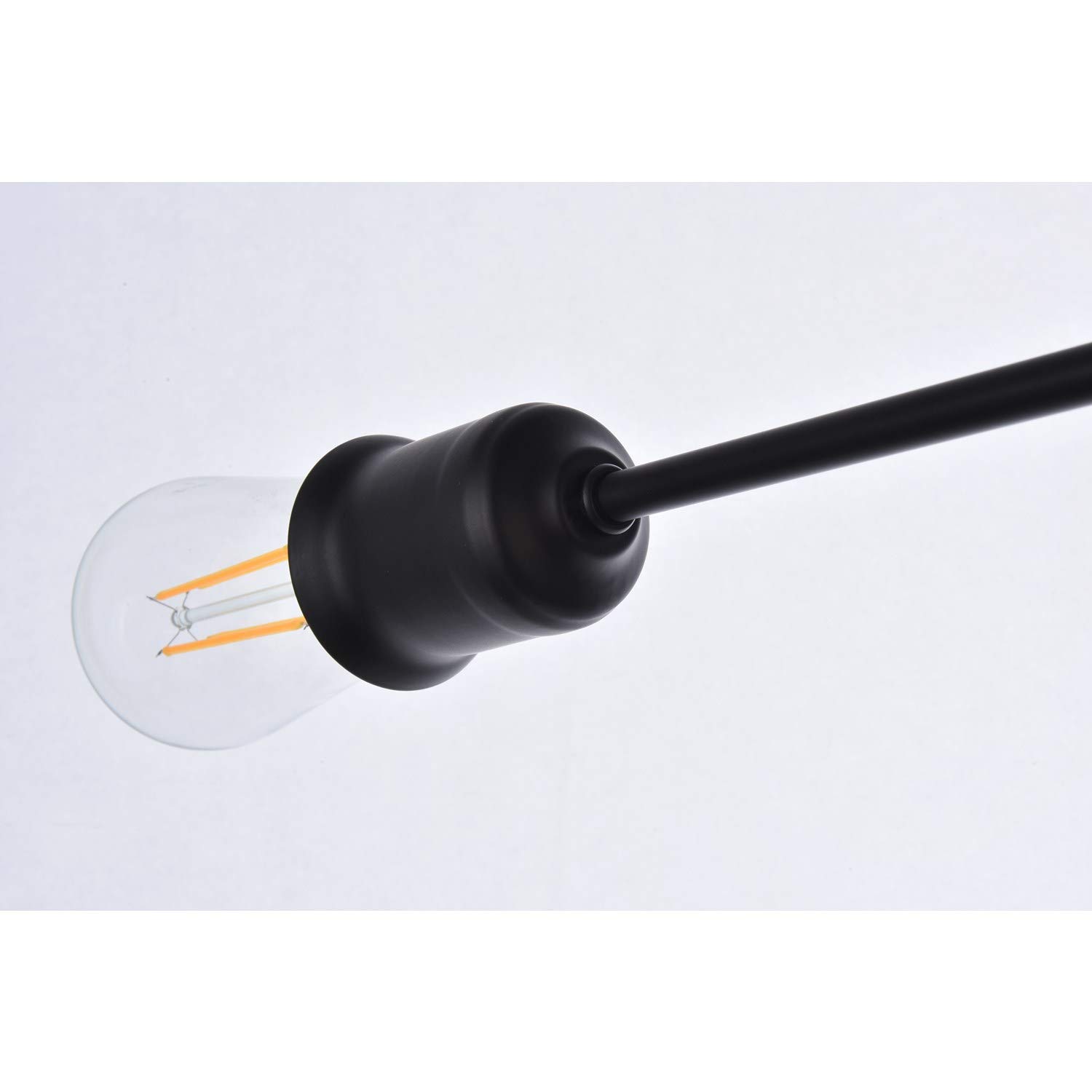 Xavier 4-Light Black Flush Mount Ceiling Light Fixture - Modern Lighting for Bedroom, Hallway & Kitchen