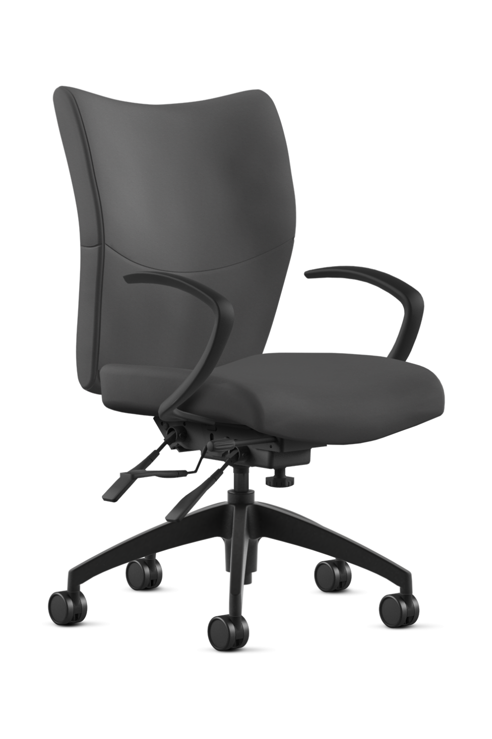 9 to 5 BRISTOL Mid Back Executive Multifunction Leather Office Chair (2360) - Ergonomic Swivel Desk Chair for Home & Business Workspaces