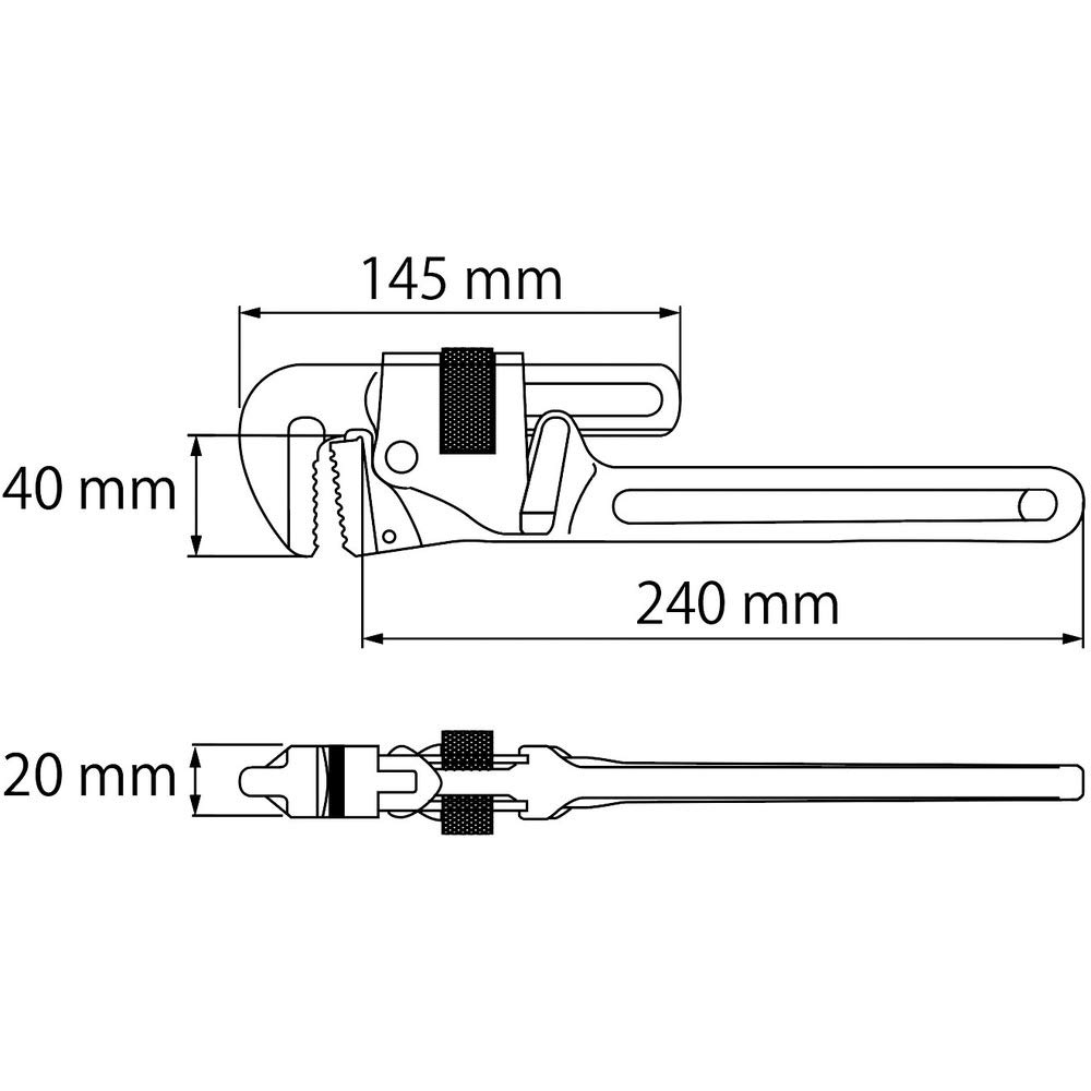 Robtex PW300 300mm Strong Pipe Wrench for Plumbing & DIY