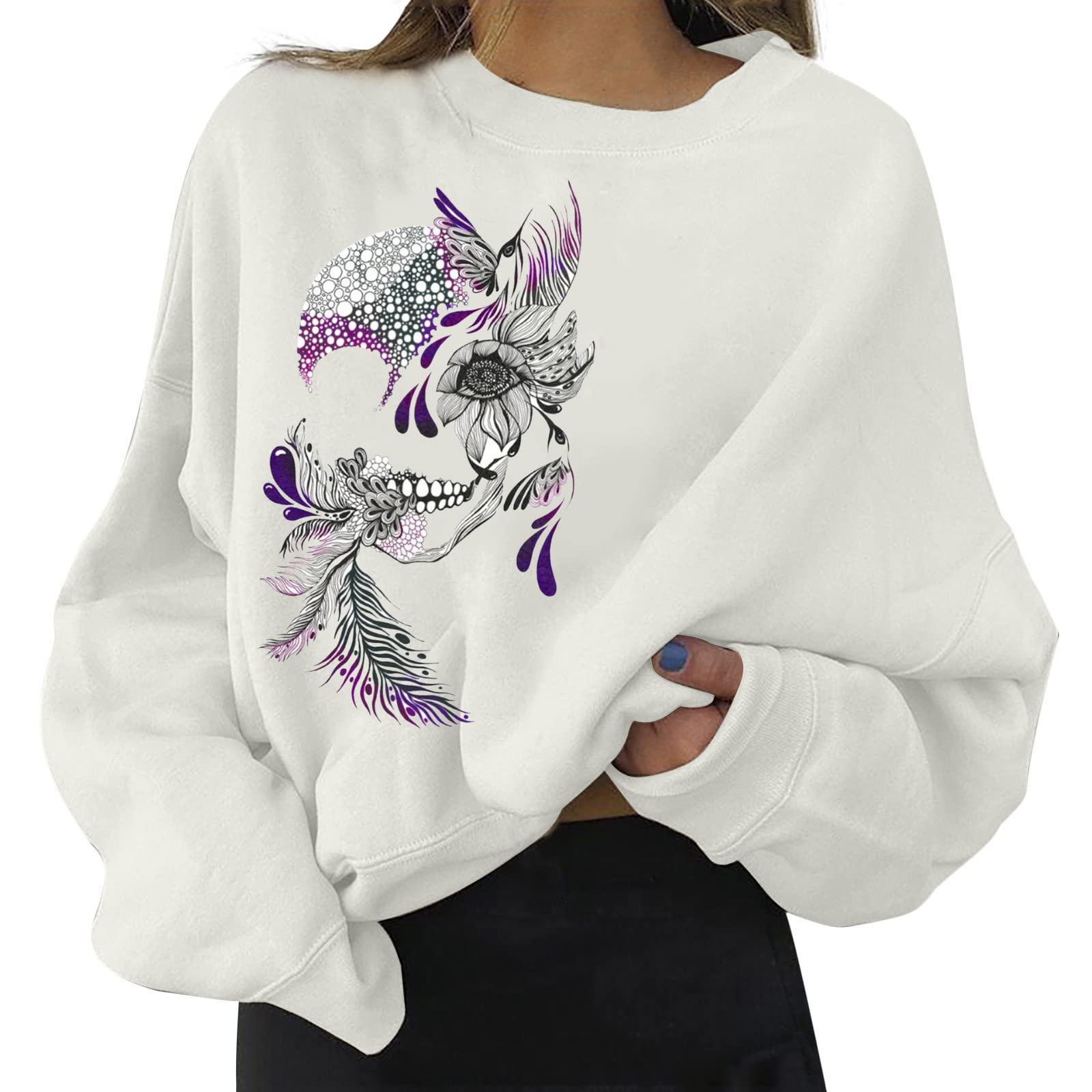 Stylish Zip-Up Hoodie for Women - Cozy Halloween Sweater | Casual Short Sleeve Pullover | Perfect for Self-Care Days, Fall Outfits & Halloween Costumes