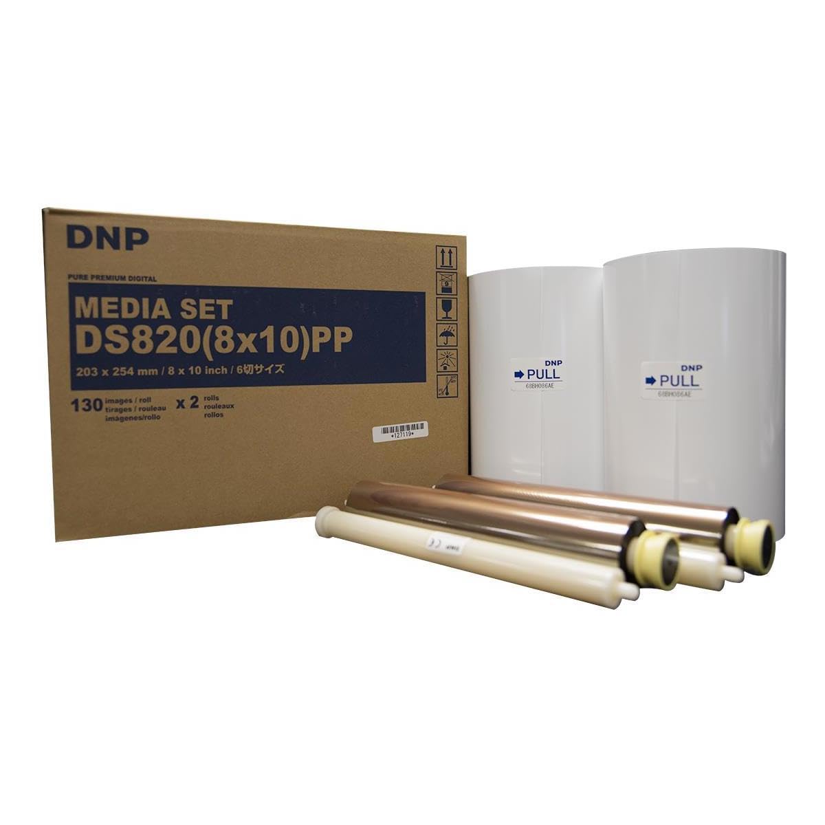Premium DNP DS820A Printer Media - 8x10 Inch, 130 Prints Per Roll (2 Rolls, 260 Total) - High-Quality Photo Paper for Professional Prints, Portraits & Event Photography