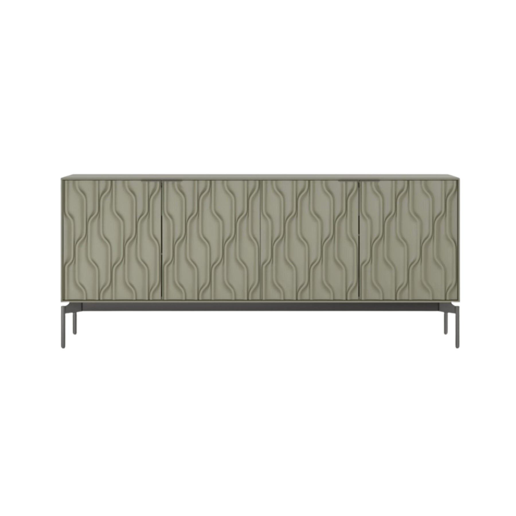 BDI 7639 Modern TV Stand with Storage - Wooden Media Console for Living Room, Bedroom & Home Office - Stylish Credenza with Ample Storage Space
