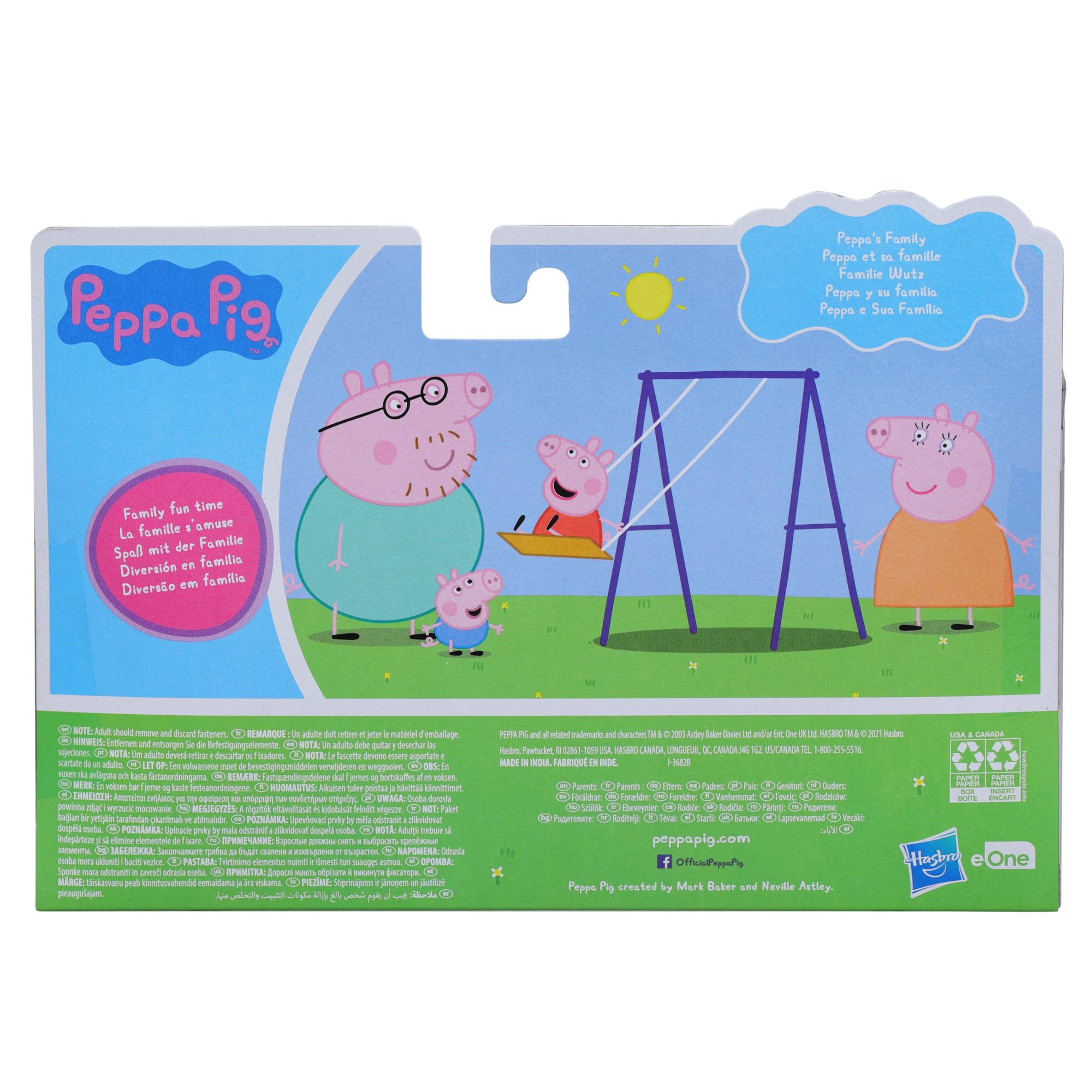 Peppa Pig Family Figures Toy Set - 4 Pack Preschool Learning Toys for Kids Ages 3+ | Perfect for Pretend Play, Birthday Gifts & Early Childhood Education
