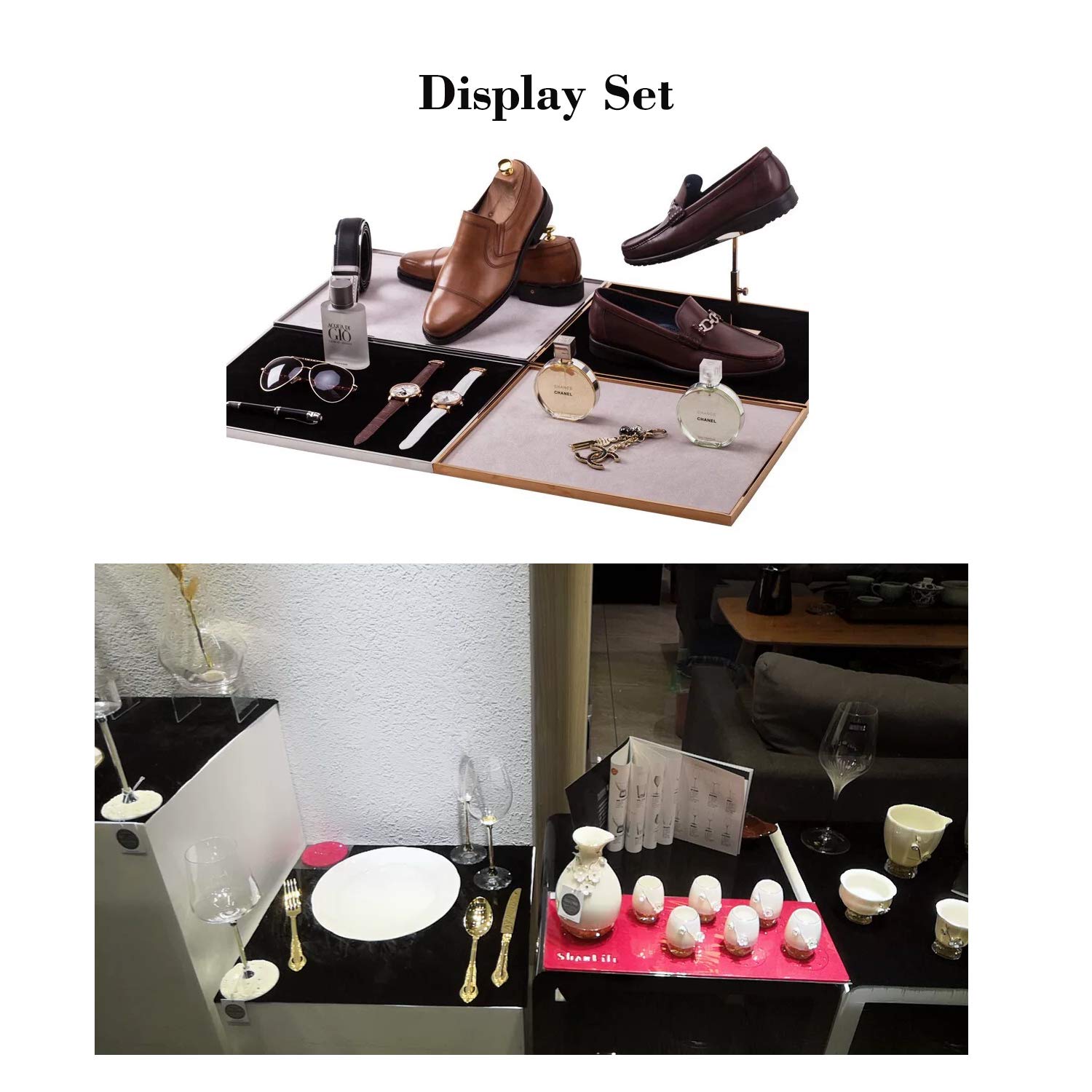 Self-Adhesive Velvet Fabric for Jewelry Display - 17.7x100 Inches (Jewelry Blue) - Perfect for Cabinets & Photo Frames