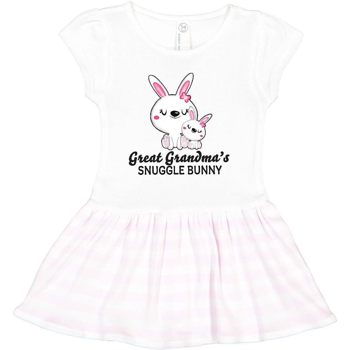 Inktastic Great Grandma's Snuggle Bunny Easter Toddler Dress - Cute Baby Girl Outfit for Easter Sunday, Spring Photoshoot & Family Gatherings