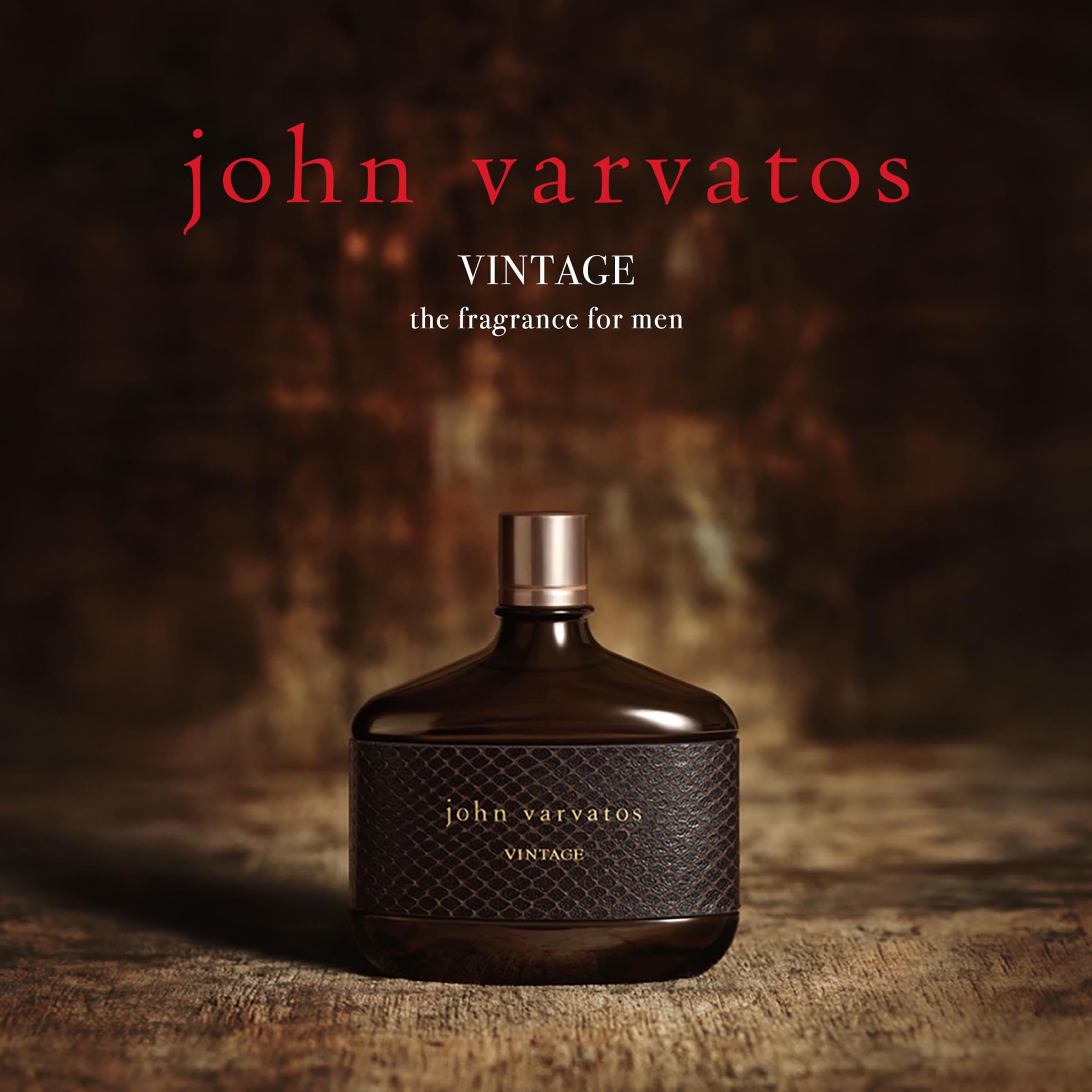 John Varvatos Vintage Eau de Toilette for Men - Aromatic Chypre Cologne Spray with Quince, Patchouli & Tobacco Notes | Perfect for Date Night & Special Occasions