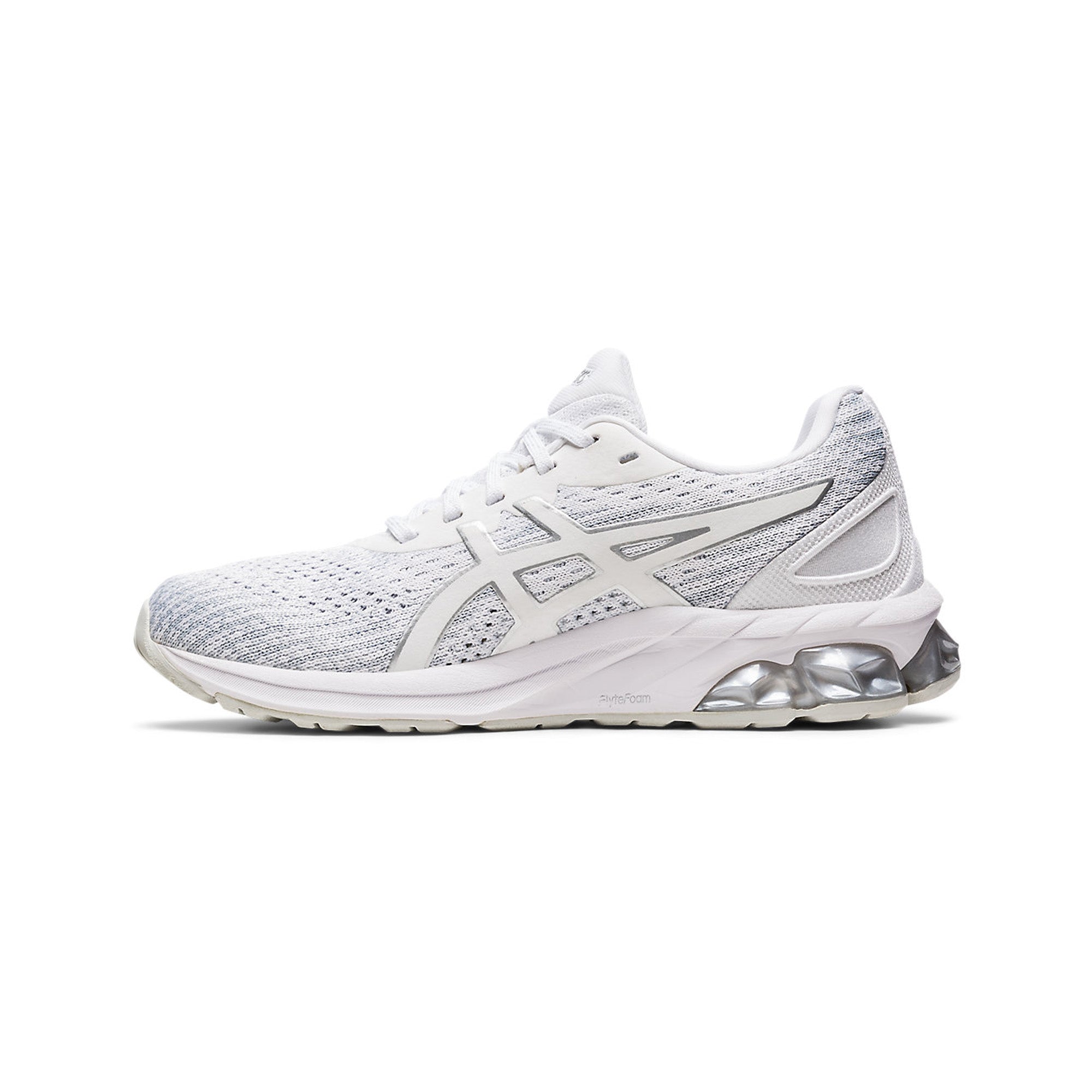 ASICS GEL QUANTUM 180 VII KNIT Women's Running Shoes - White/Glacier Grey - Lightweight Cushioned Sneakers for Jogging, Gym & Everyday Wear