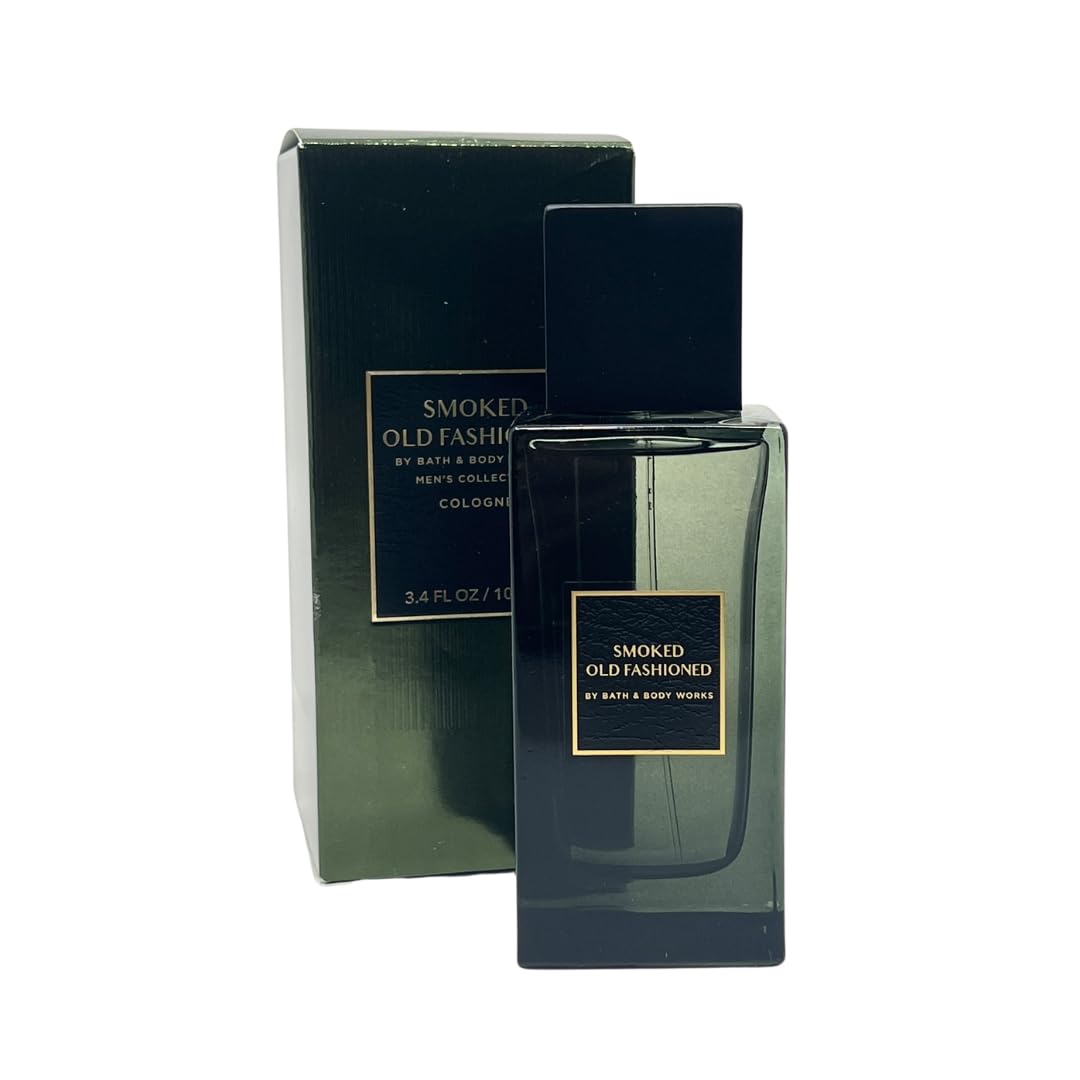 Bath & Body Works Smoked Old Fashioned Cologne for Men - 3.4 fl oz Eau de Toilette Spray | Woody Spicy Scent | Long Lasting Fragrance for Date Night, Office & Special Occasions