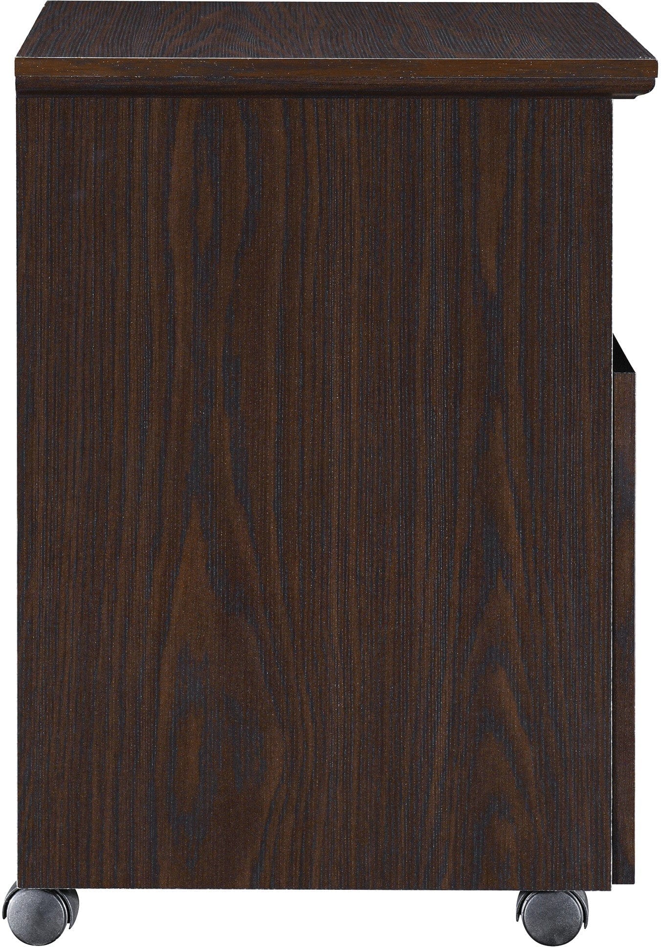 Office Star Jefferson Rolling File Cabinet - 2 Drawer Mobile File Organizer with Lock, Black [JEF2818RF] - Perfect for Home Office, Business Storage & Document Organization
