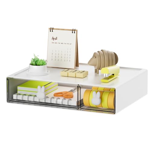 White & 2 Drawers