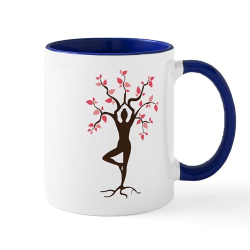White/Navy Inside - Yoga Mugs