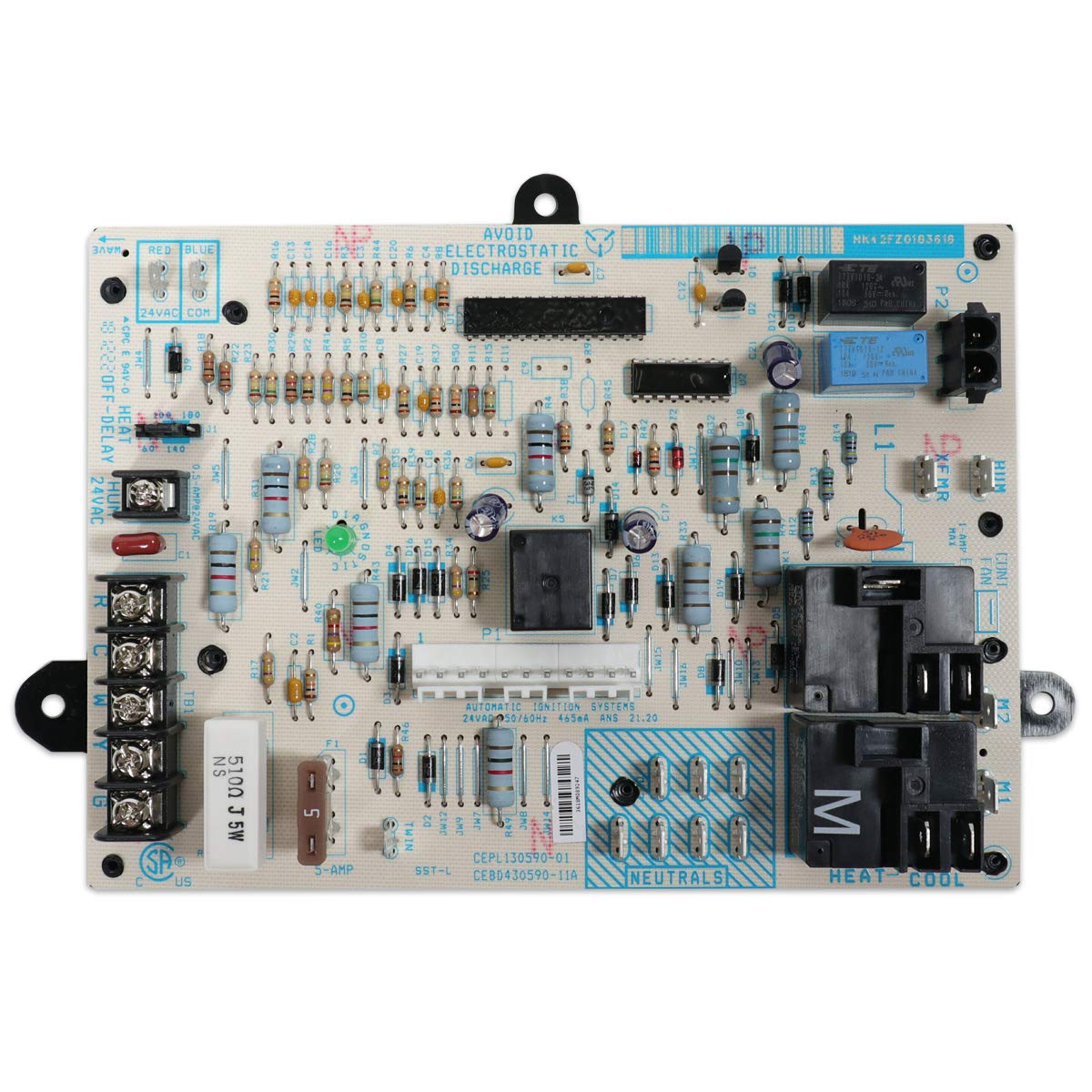 ICP Furnace Control Circuit Board Replacement for Heil/Comfort Maker/Tempstar - Model 1172550 - HVAC Repair Part for Home Heating System Maintenance