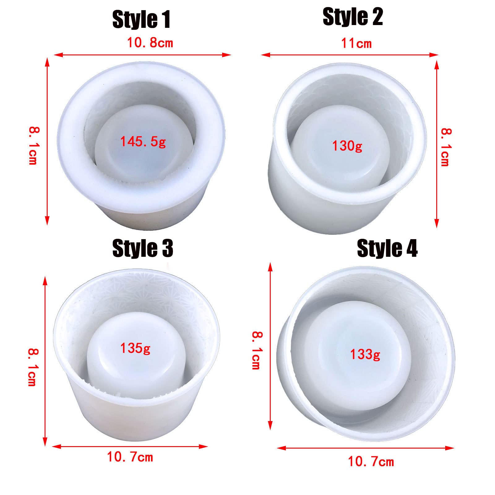 DIY Resin Cylinder Silicone Mold 4.25