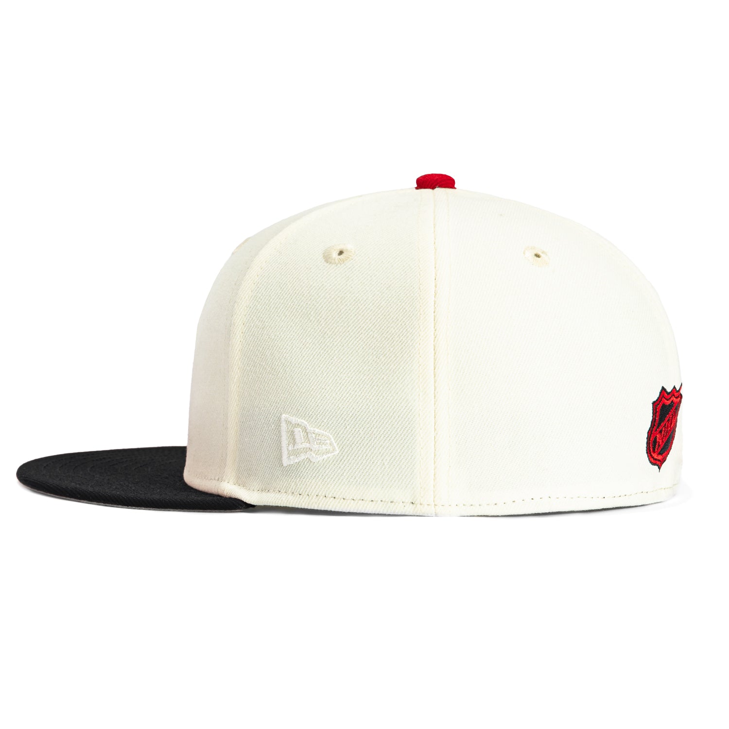 New Era 59Fifty New Jersey Devils Snapback Hat - White & Black Adjustable Baseball Cap for Men & Women | Perfect for Sports Games, Streetwear Fashion & Fan Collections