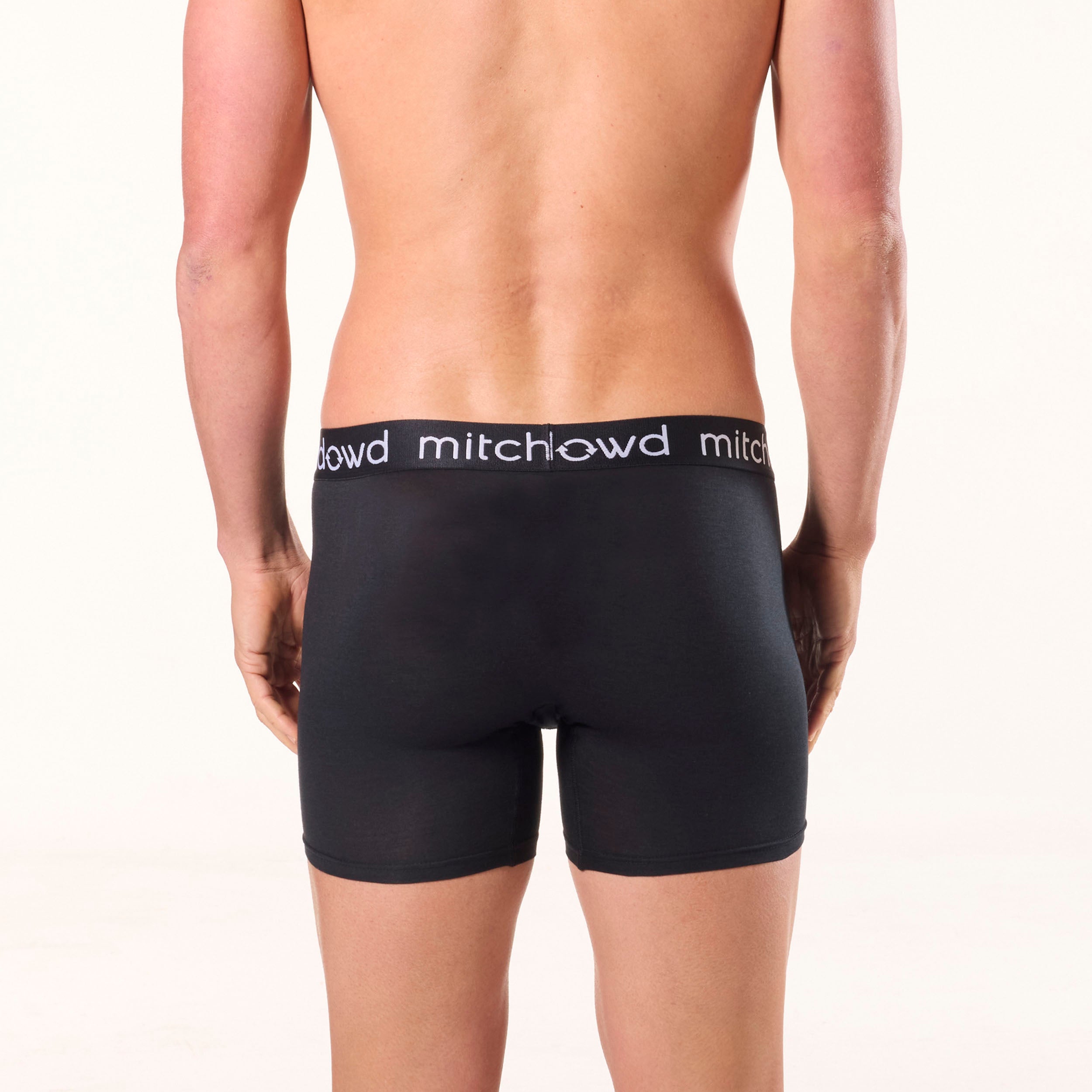 **Men's Bamboo Comfort Long Leg Trunk Underwear 3-Pack – Soft & Breathable for All-Day Wear – Black**    *(Perfect for Workouts, Lounging, or Everyday Comfort)*