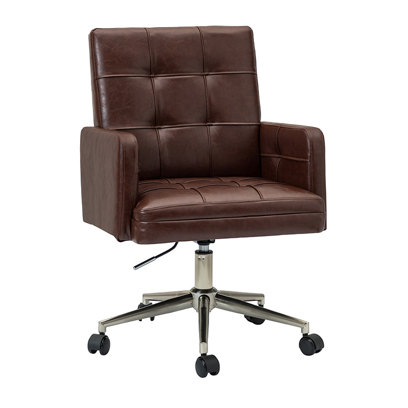 Ergonomic Leo Task Chair - Adjustable Office Chair with Lumbar Support for Home & Office Workspaces - Perfect for Long Hours of Sitting, Computer Work, and Study Sessions