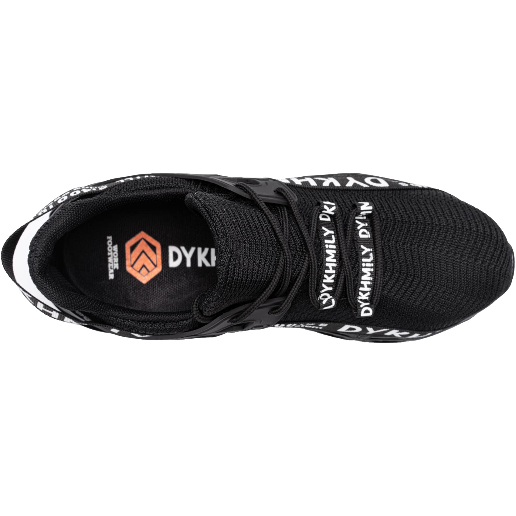 DYKHMILY Women's Steel Toe Sneakers - Lightweight Slip On Safety Shoes with Wide Width & Breathable Design for Work, Construction & Outdoor Activities