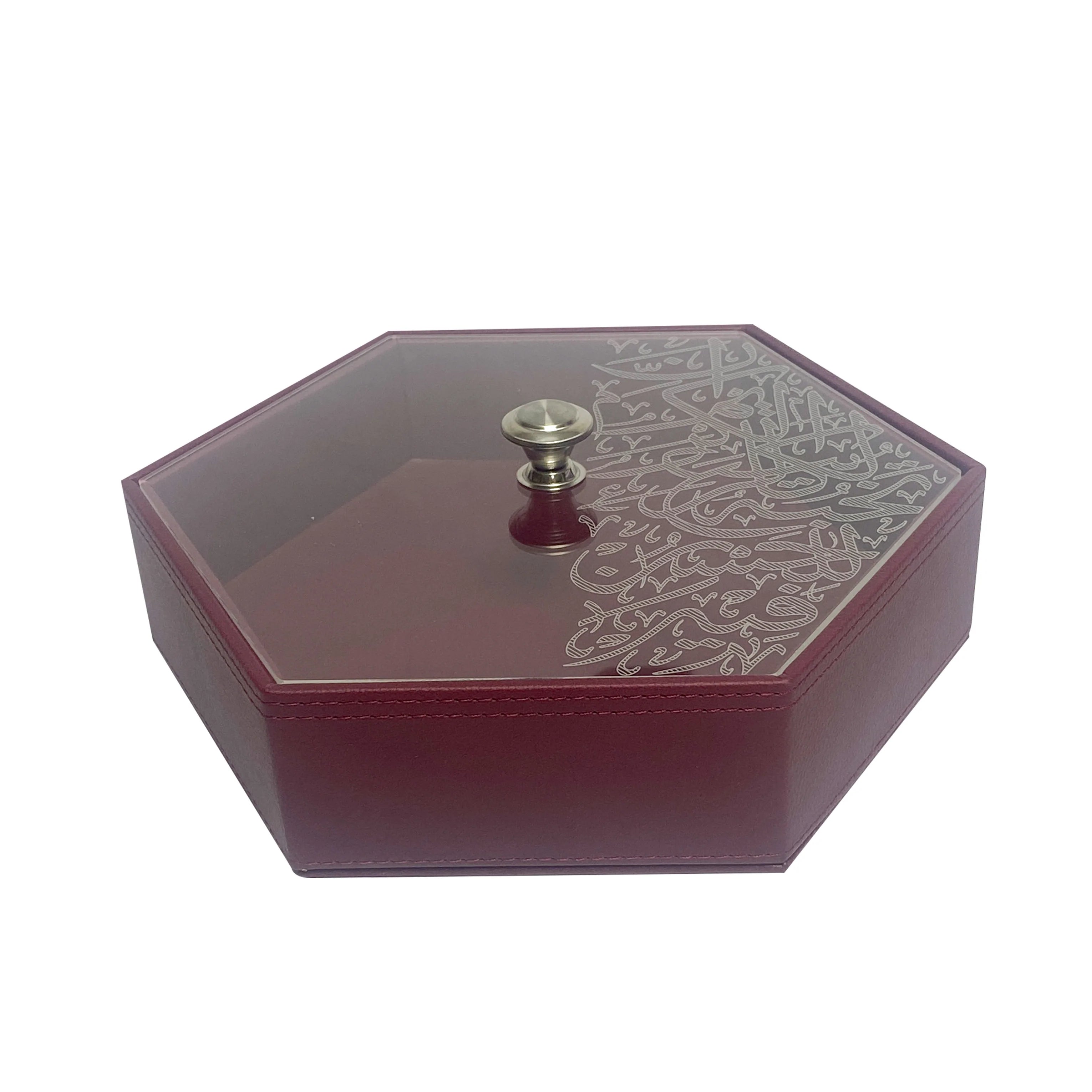 Premium Dimlaj Kareem Genuine Leather Jewelry Box - Elegant Brick Color for Necklaces, Rings & Watches | Perfect Gift for Women, Home Decor & Luxury Storage Solution