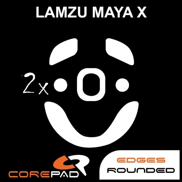 Corepad Skatez Premium Mouse Feet for Lamzu Maya X 8K - Ultra Smooth Gliding Gaming Mouse Skates - Perfect for FPS, MOBA, and Esports Gaming