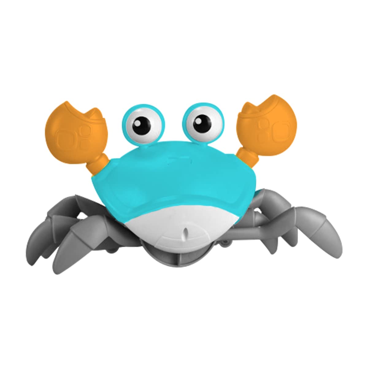Infrared Induction Electric Crab Toy with Music & LED Lights - USB Rechargeable, Auto Obstacle Avoidance Sensor - Interactive Crawling Toy for Toddlers 18+ Months (Green) - Perfect for Birthday Gifts, Early Learning & Indoor Playtime