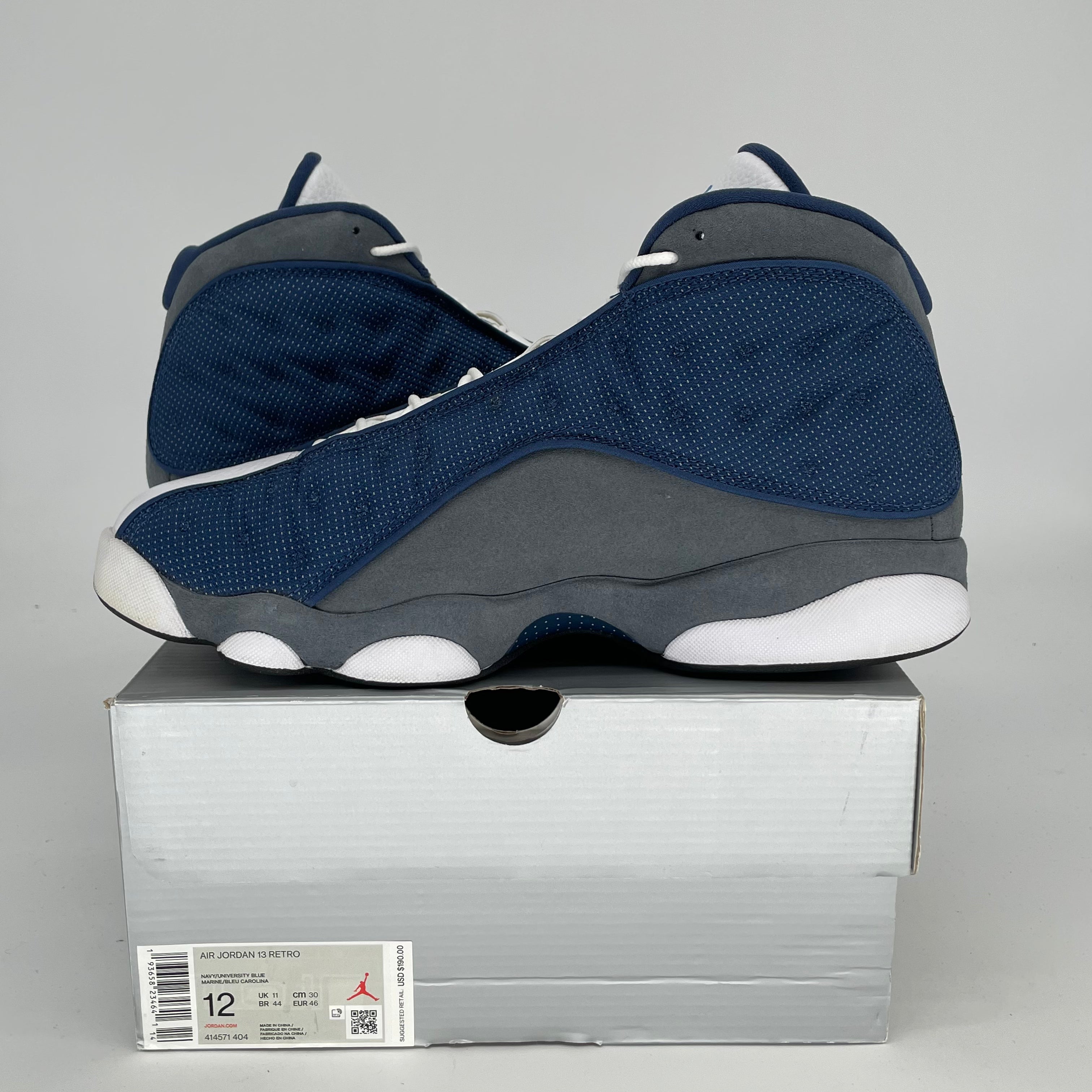 Original Air Jordan 13 Retro 'Flint' Size 12 Men's Basketball Shoes 414571-404 - Perfect for Streetwear, Sneaker Collecting & Casual Wear