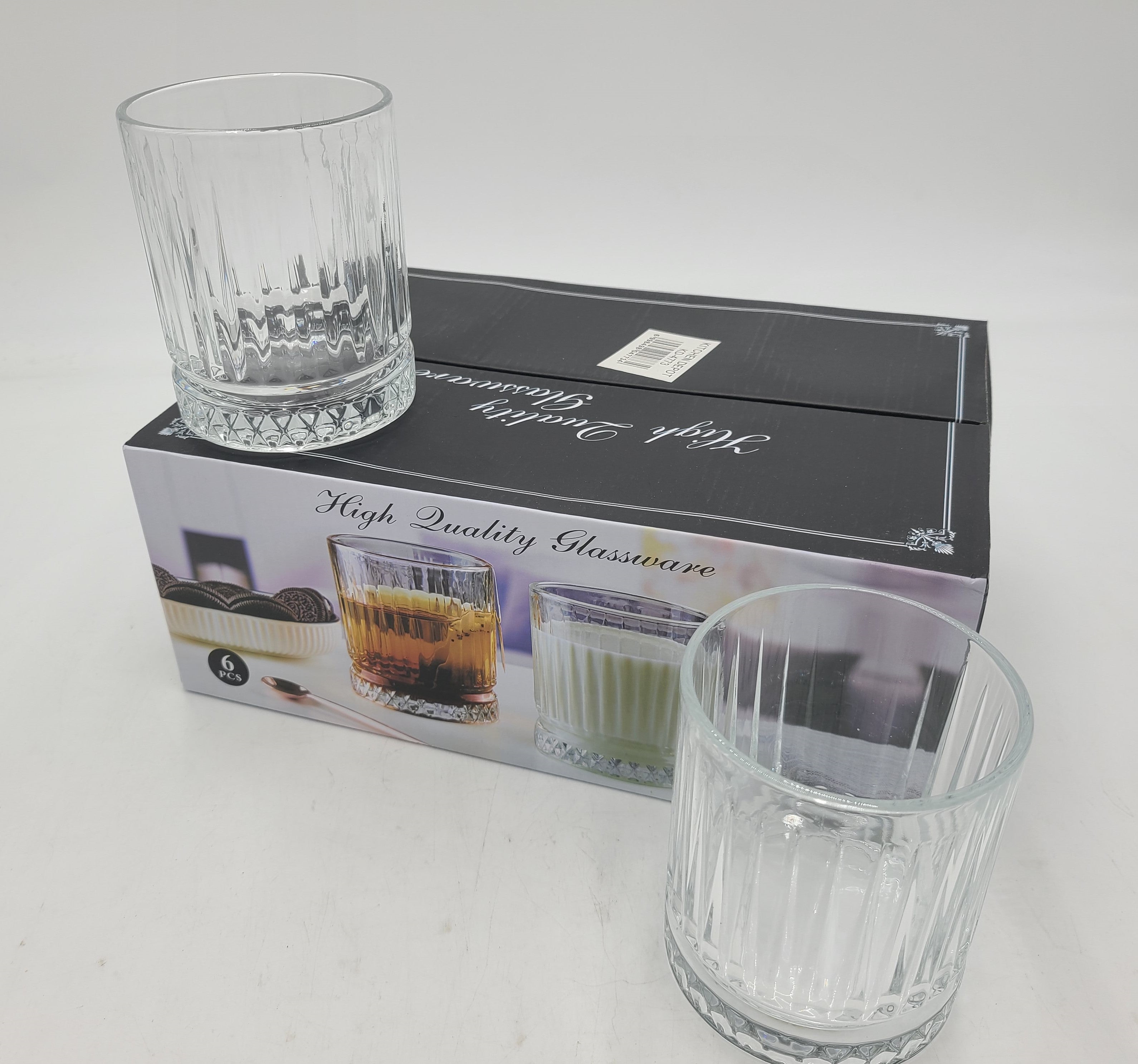 6-Pack 3x3.75 Inch Clear Drinking Glasses - Perfect for Cocktails, Juice, Water & Party Beverages - Durable Glassware for Home, Bar, Restaurant & Outdoor Gatherings