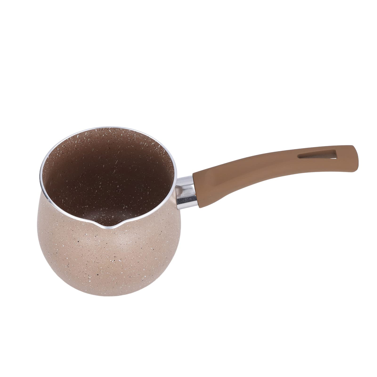 Non-Stick Mini Milk Pan - Small Aluminum Alloy Coffee Pot with Single Handle for Cooking, Heating & Seasoning | Perfect for Pancakes, Coffee Making & Small Plant Pots | Ideal for Home Kitchen & Camping Use