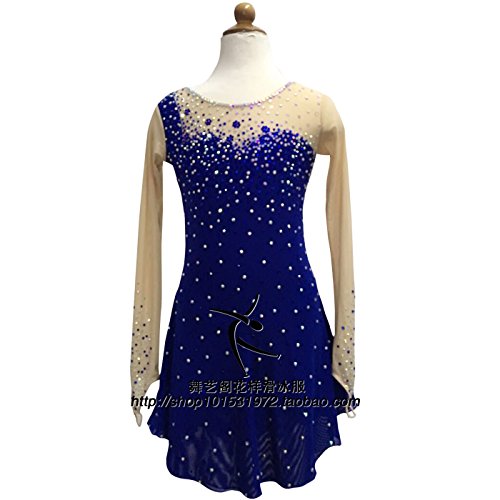Custom Crystal Figure Skating Dresses for Girls - Competition & Performance Ice Skating Outfits - Elegant Rhinestone Costumes for Ice Shows, Recitals & Championships (Style A2130)