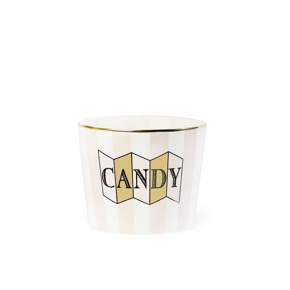 Ms Etoile Snack Pot with Pink Stripes - Airtight Food Storage Container for Kids Lunch, Snacks & Candy - Perfect for School, Picnics & Travel