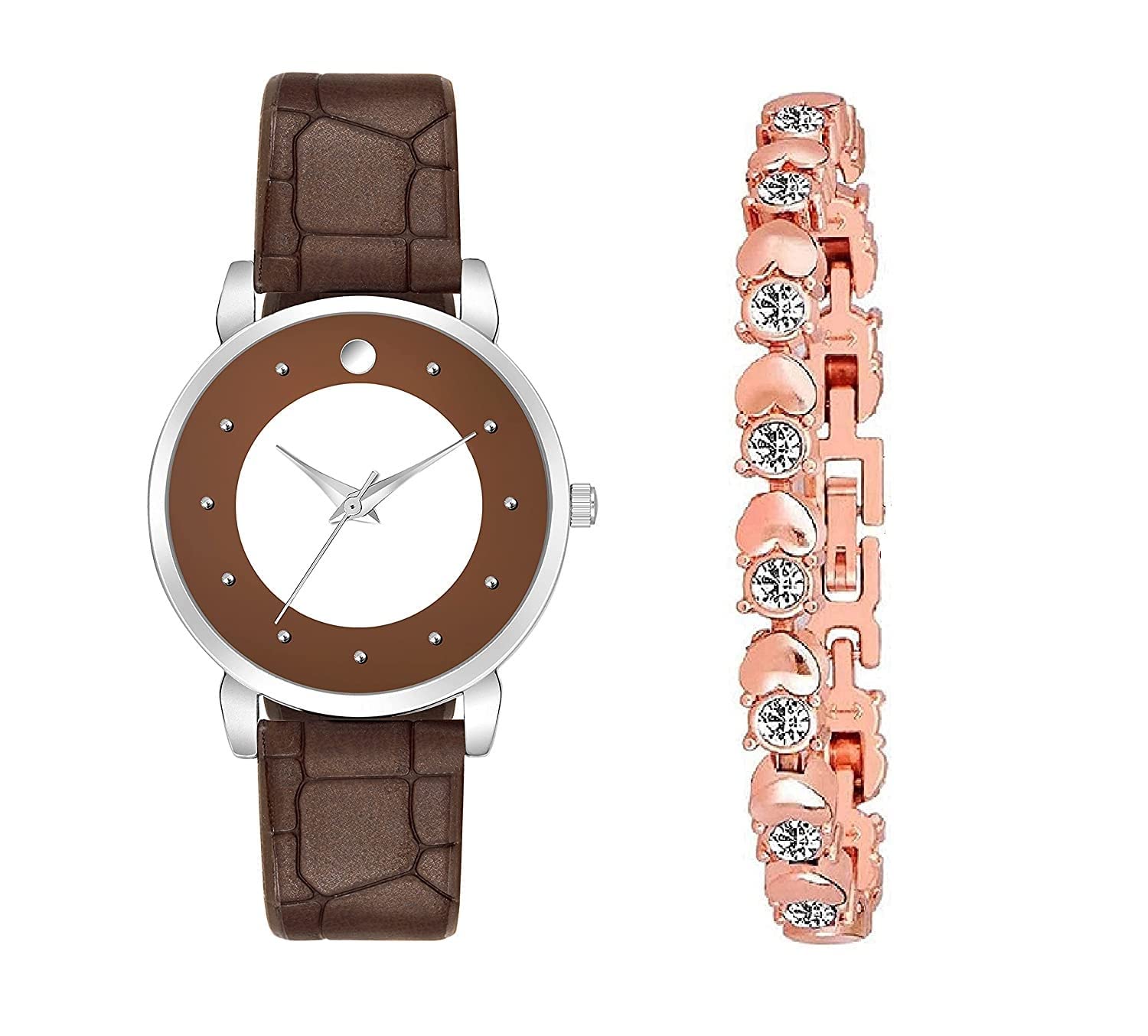 Elegant Rose Gold Analog Watch for Women & Girls - Stylish Attractive Dial with Rose Gold Bracelet - Perfect for Casual Wear, Office & Special Occasions