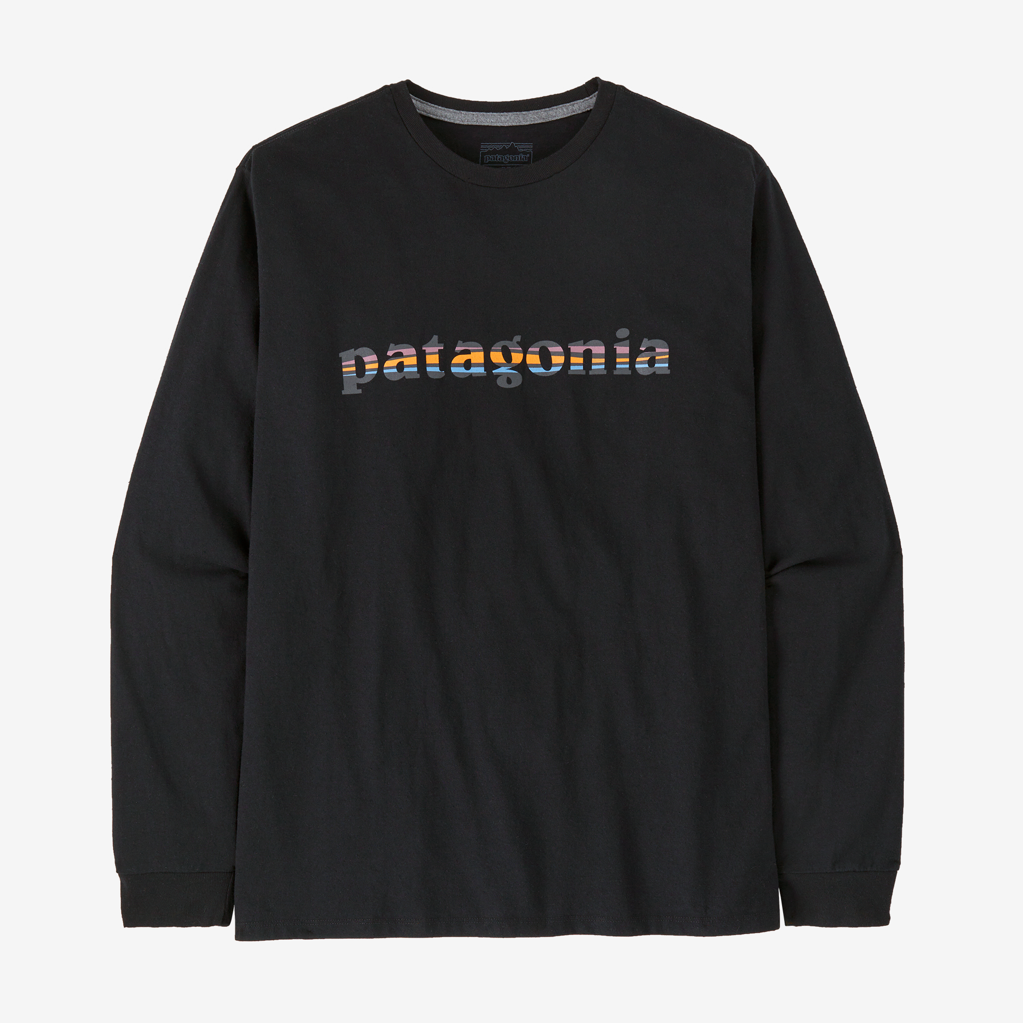 Men's Long Sleeve '73 Text Logo Responsibili Tee® - Vintage Style Cotton T-Shirt for Casual Wear & Street Fashion