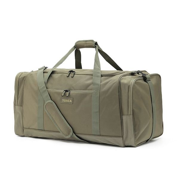 Tosca TCA798S B 53cm Sports Duffle Bag - Khaki/Sand - Perfect for Gym, Travel & Sports Gear Storage