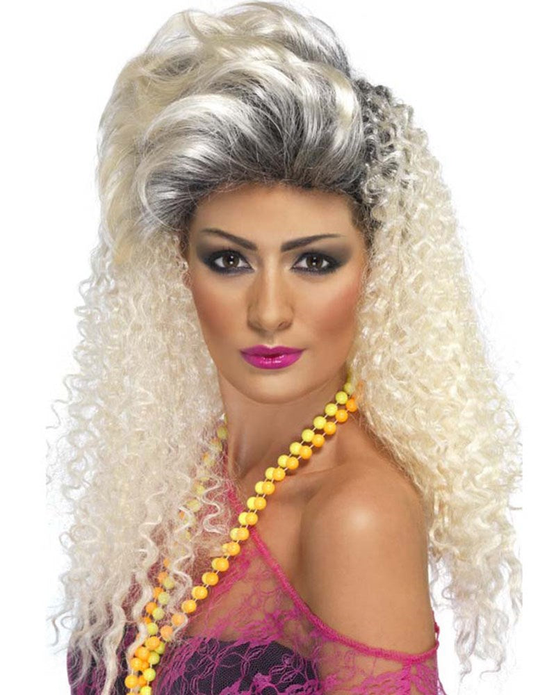 80s Long Blonde Wig for Women - Vintage Costume Wig for Halloween, Cosplay, and 80s Theme Parties - Perfect for Retro Looks and Dress-Up Fun