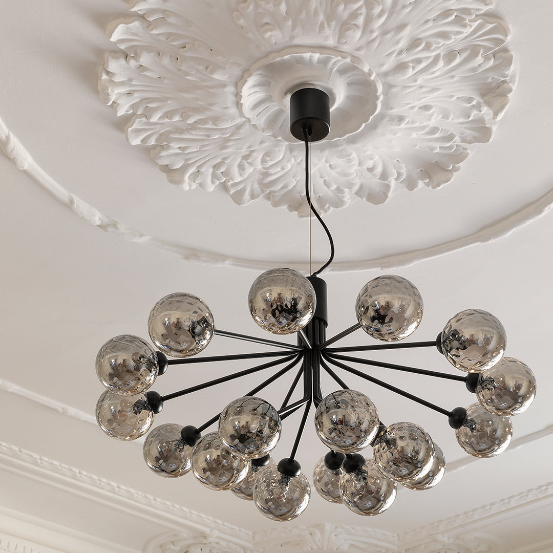 Apiales 18-Light Modern Crystal Chandelier - Elegant Dining Room Lighting Fixture for Home Decor | Perfect for Living Room, Bedroom, or Entryway