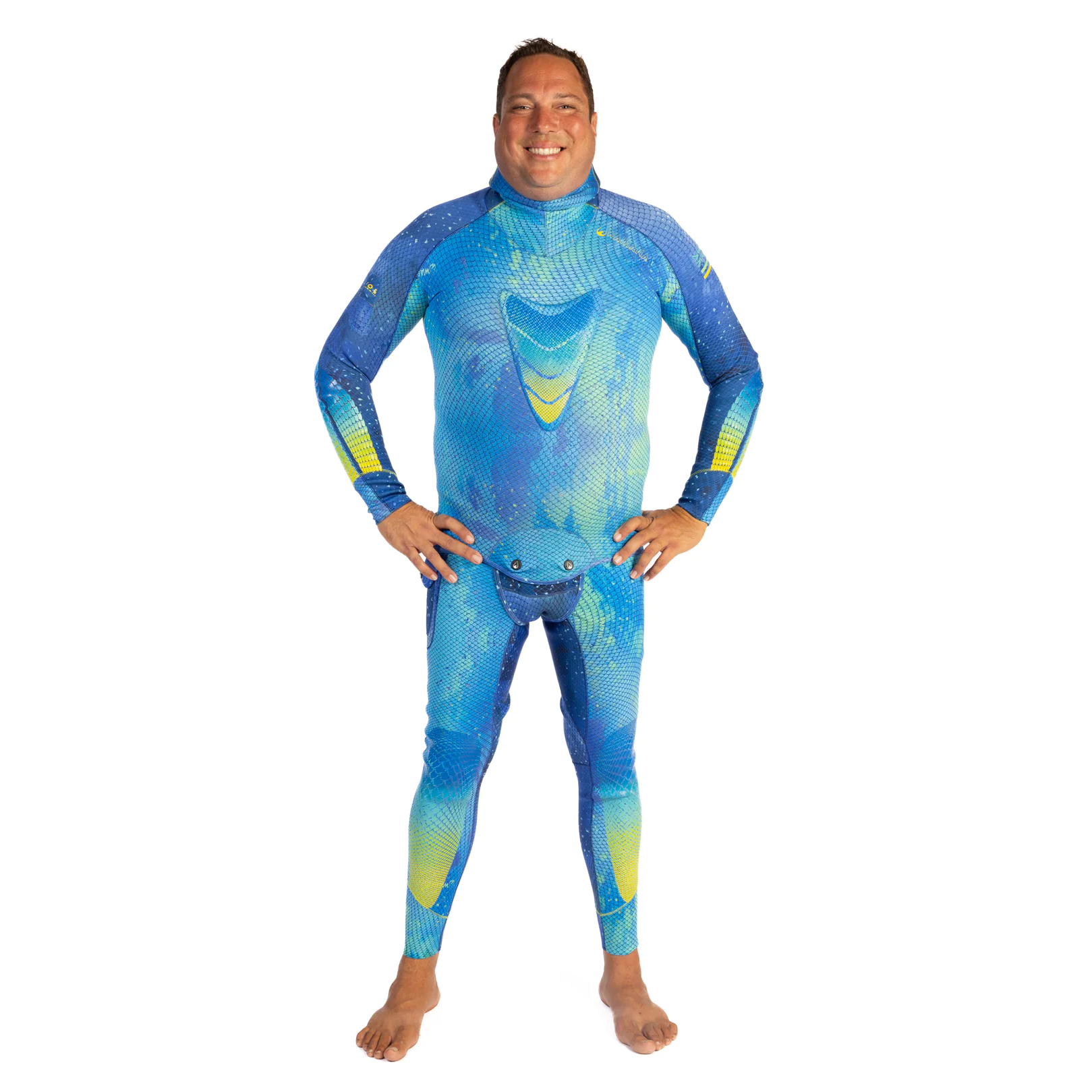 Waihana Kajiki Men's 1.5mm Neoprene Wetsuit Top for Surfing, Diving & Water Sports | Quick-Dry Thermal Rash Guard Shirt