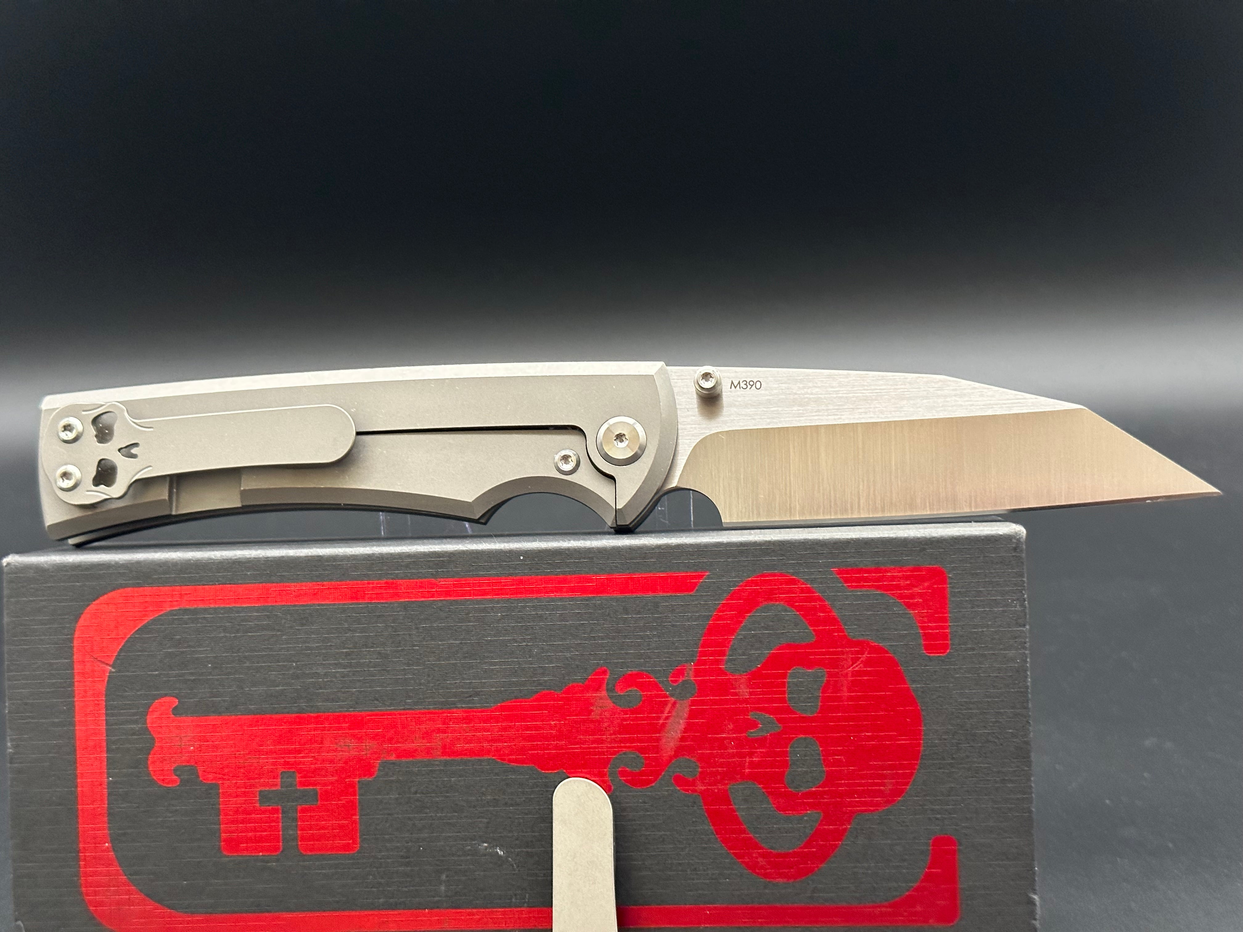 Chaves Ultramar Sangre Street Flipper Knife - Premium Titanium Warncliffe Blade for EDC, Outdoor Survival & Tactical Use