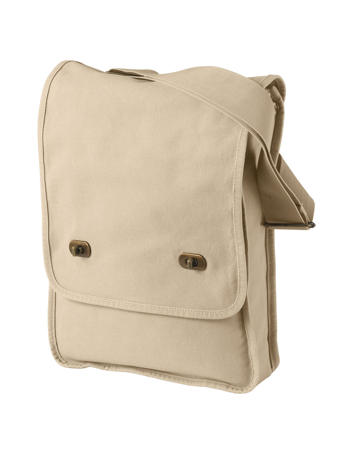 Authentic Pigment 1902 Pigment Dyed Canvas Field Bag - Vintage Style Crossbody Messenger Bag for Men & Women - Perfect for Outdoor Adventures, Travel & Daily Use