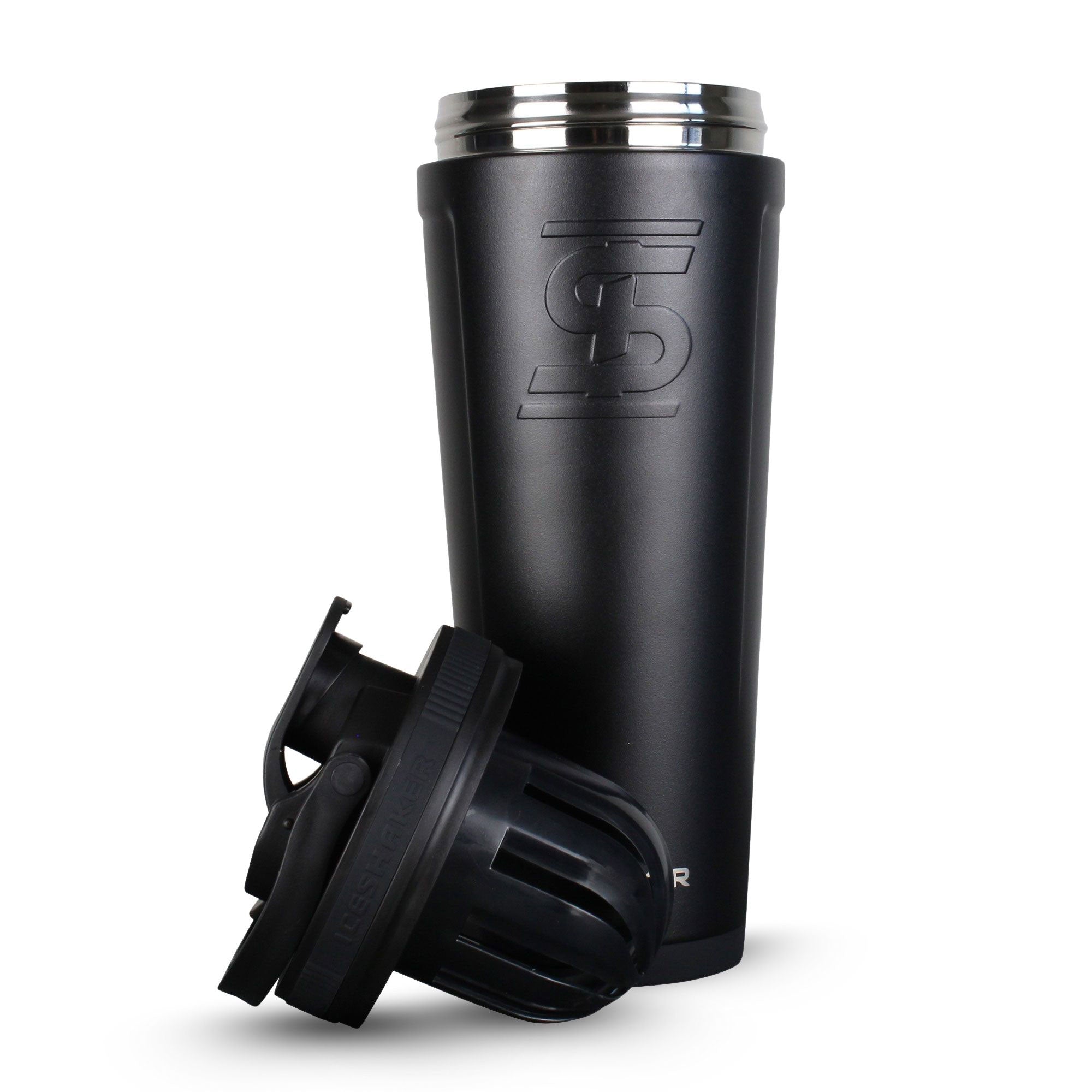 36oz Insulated Stainless Steel Ice Shaker Bottle - Black - Perfect for Gym, Workouts & Protein Shakes - Leakproof & Sweatproof Design