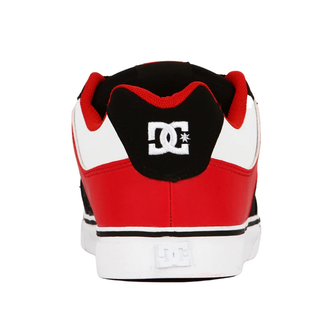 DC Pure BRD Skate Shoes for Men - Black, White & Red Colorway | High-Performance Skateboarding Sneakers for Street Style & Urban Fashion
