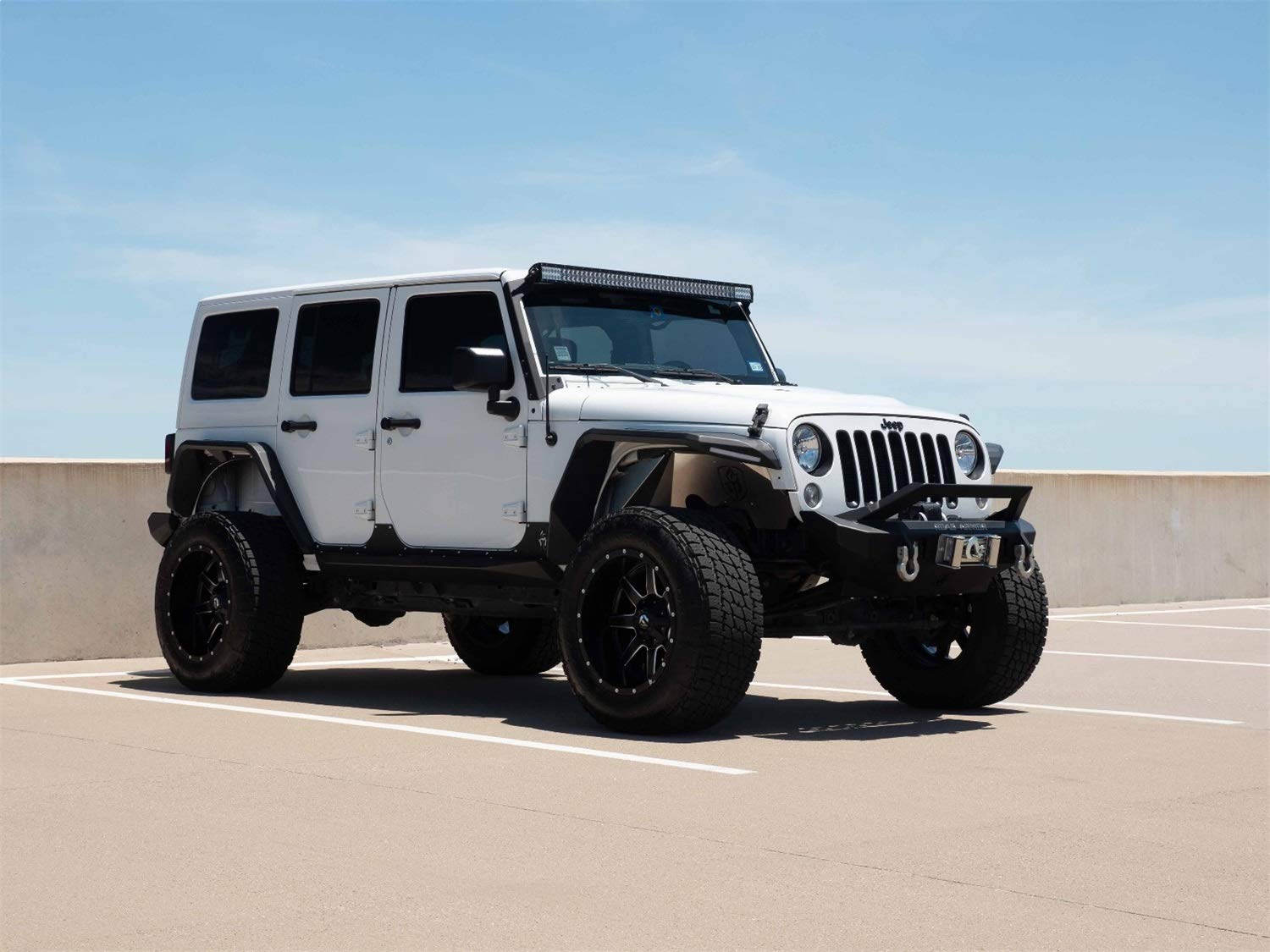 Road Armor RDA507AFF0B Front Fender Flares for Jeep Wrangler JL & JK - Heavy Duty Off-Road Protection & Stylish Upgrade for Adventure & Daily Driving
