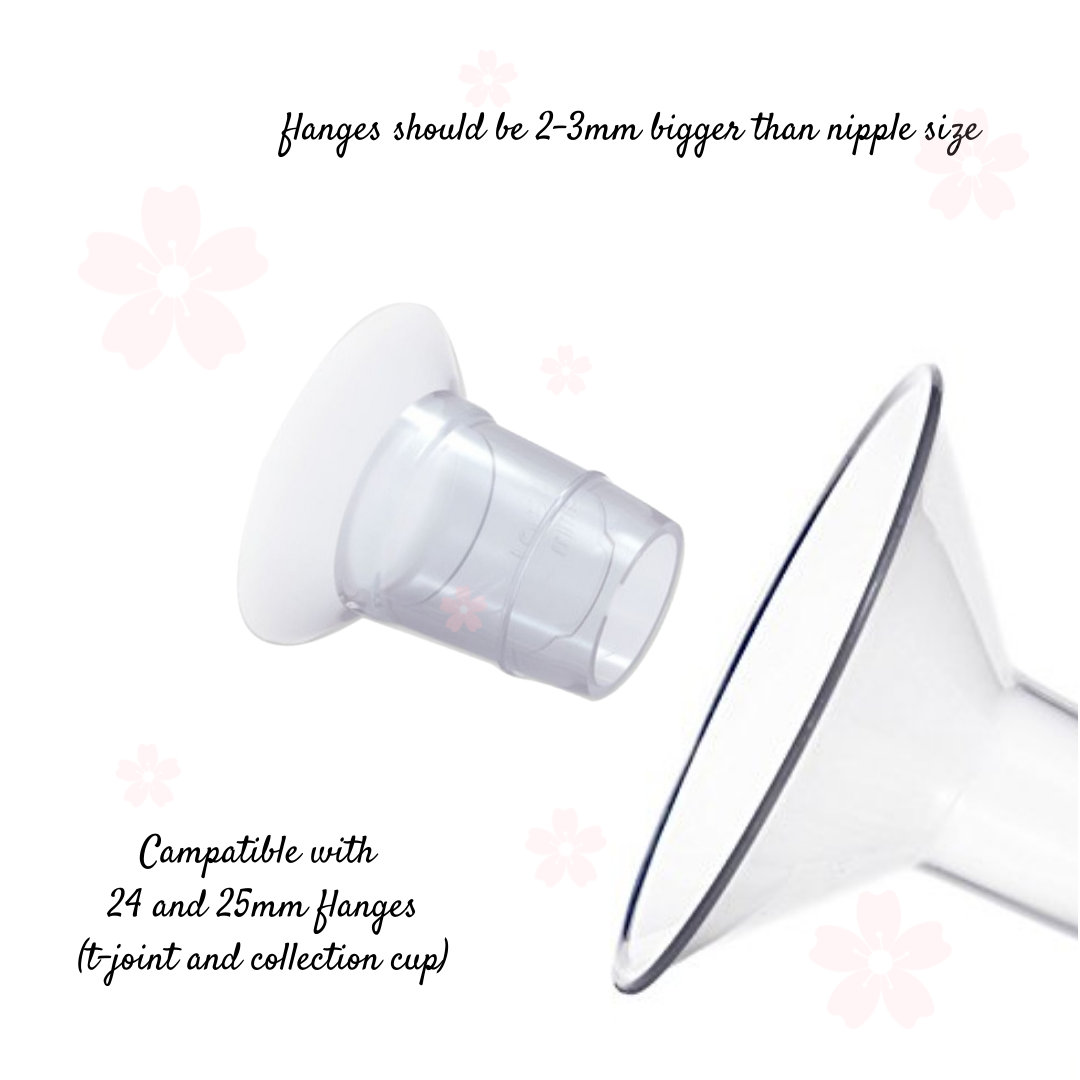 Baby Express Silicone Flange Insert 13mm (00817) - Perfect Fit for Breast Pumps, Comfortable Nursing Accessory for Breastfeeding Moms