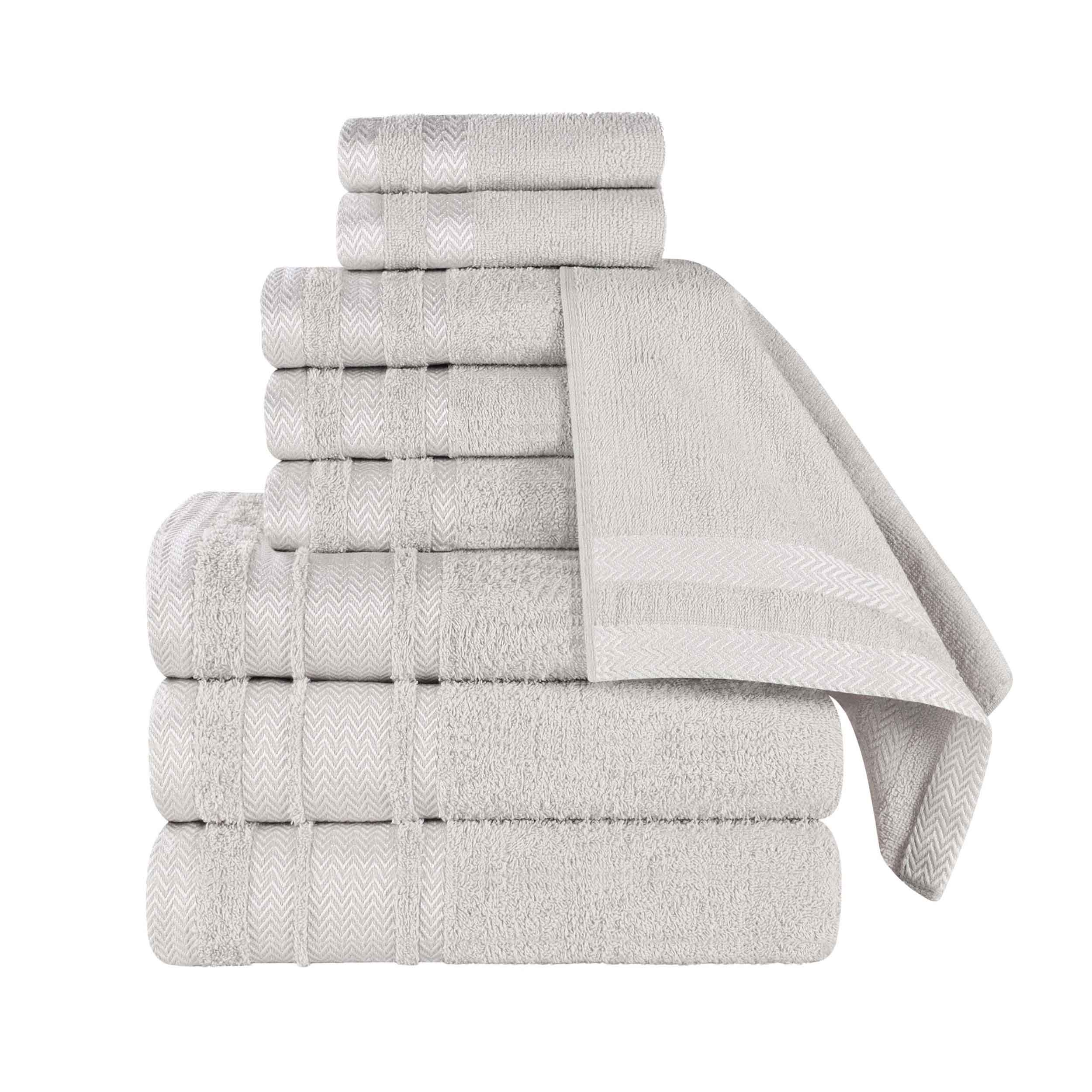Premium 9-Piece Cotton Towel Set - Medium Weight, Soft & Absorbent Bath Towels for Spa, Gym, and Everyday Use - Hays Brand