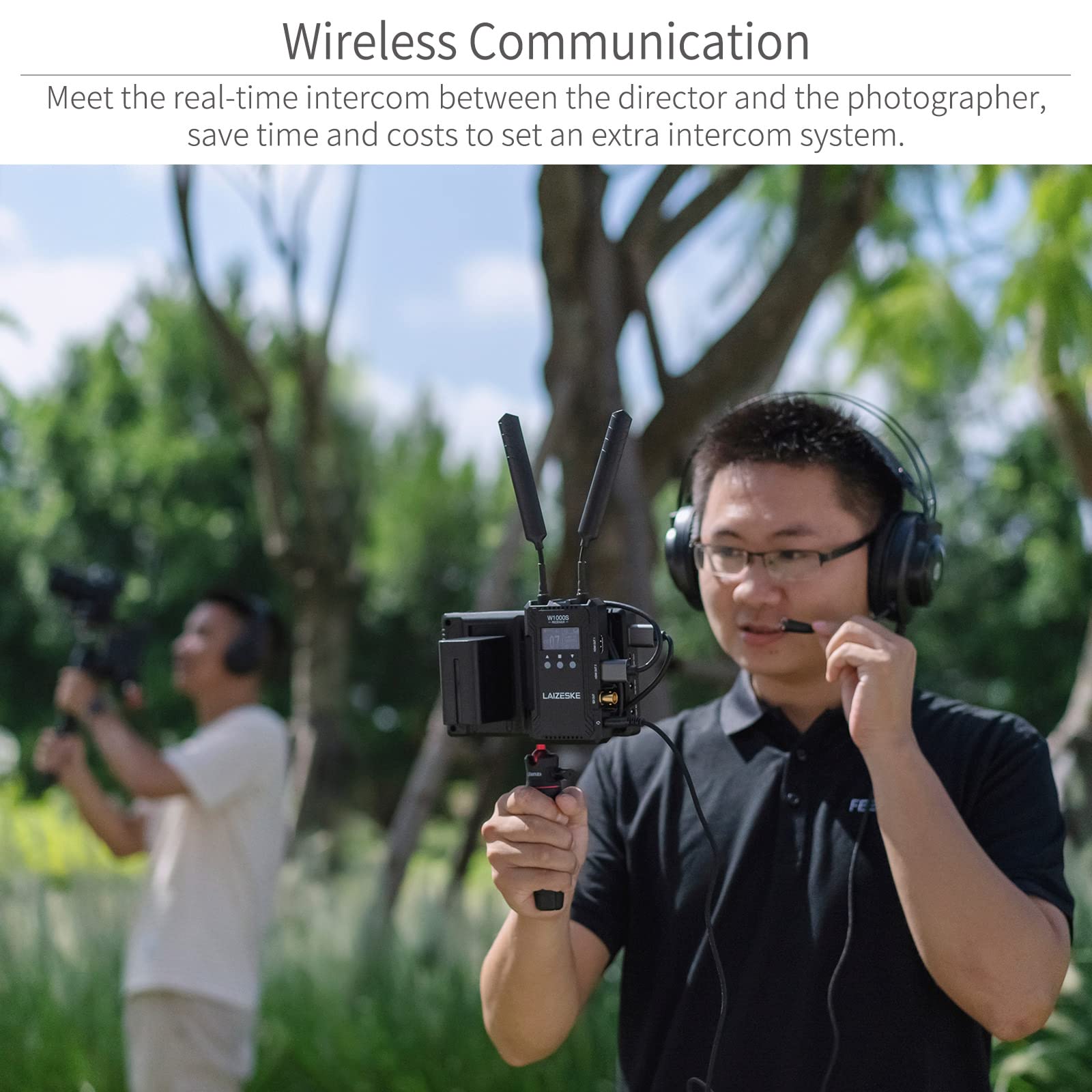 W1000S Wireless HDMI SDI Video Transmitter System - 1000FT Range, 0.08s Low Latency, Real-Time APP Monitoring for Live Streaming, Events & Film Production