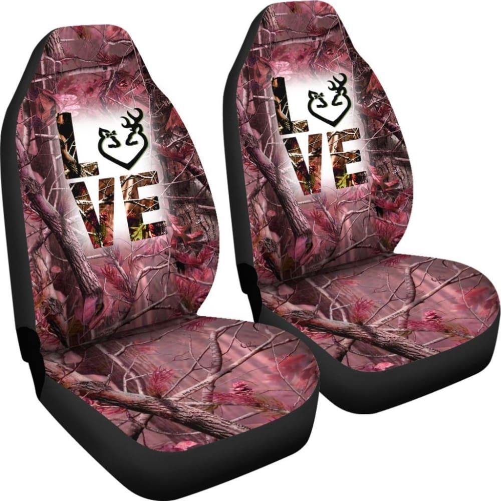 2Pcs Country Girl Car Seat Covers - Universal Fit for Most Vehicles (8-101819) - Perfect for Road Trips, Daily Commute & Country Style Car Decor