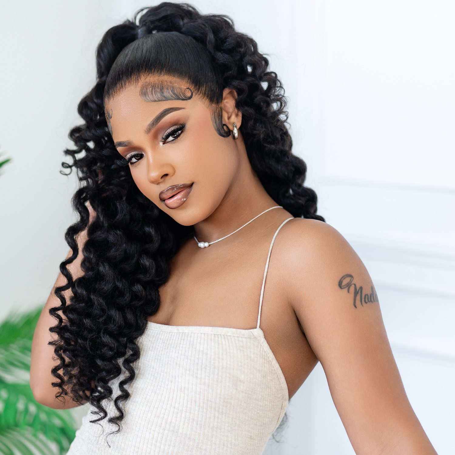 13x6 HD Lace Front Wig with 200% Density - Natural Black Straight Hair Frontal Wig for Women - Perfect for Daily Wear, Parties & Special Occasions