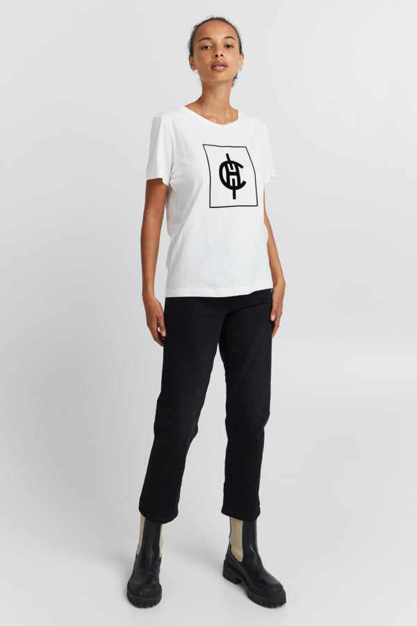 Kennedy T-Shirt for Men & Women - Soft Cotton Crewneck Tee in Off White | Casual Wear, Street Style & Everyday Outfits