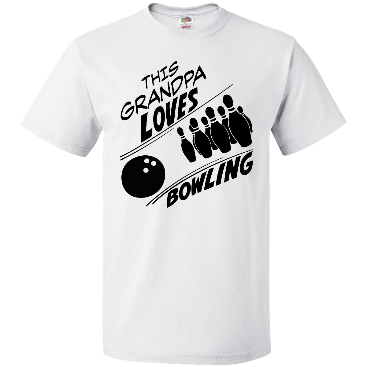 Inktastic Funny Grandpa Bowling Lover T-Shirt - Vintage Style Graphic Tee for Men - Perfect Gift for Bowling Enthusiasts & Grandfathers Day