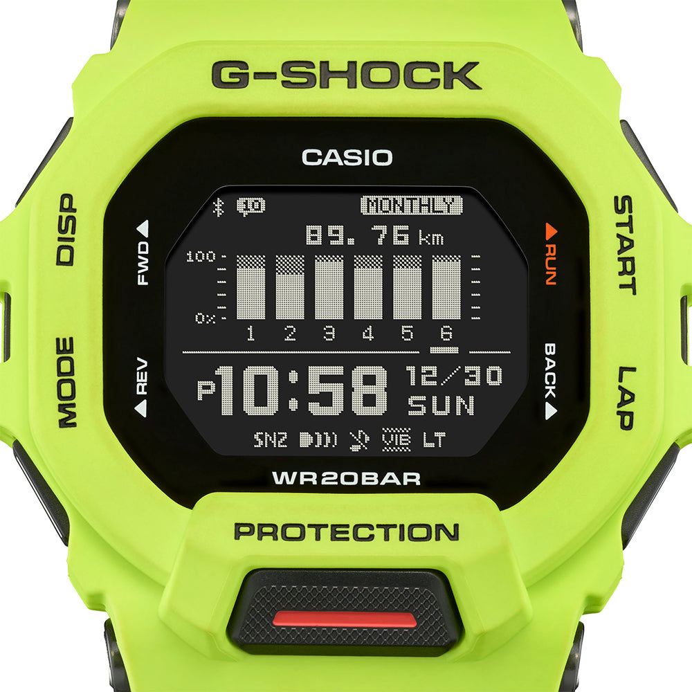 G Shock GBD200 9D G Squad Bluetooth Smartwatch with Step Counter & Heart Rate Monitor - Fitness Tracker for Running, Cycling & Outdoor Sports