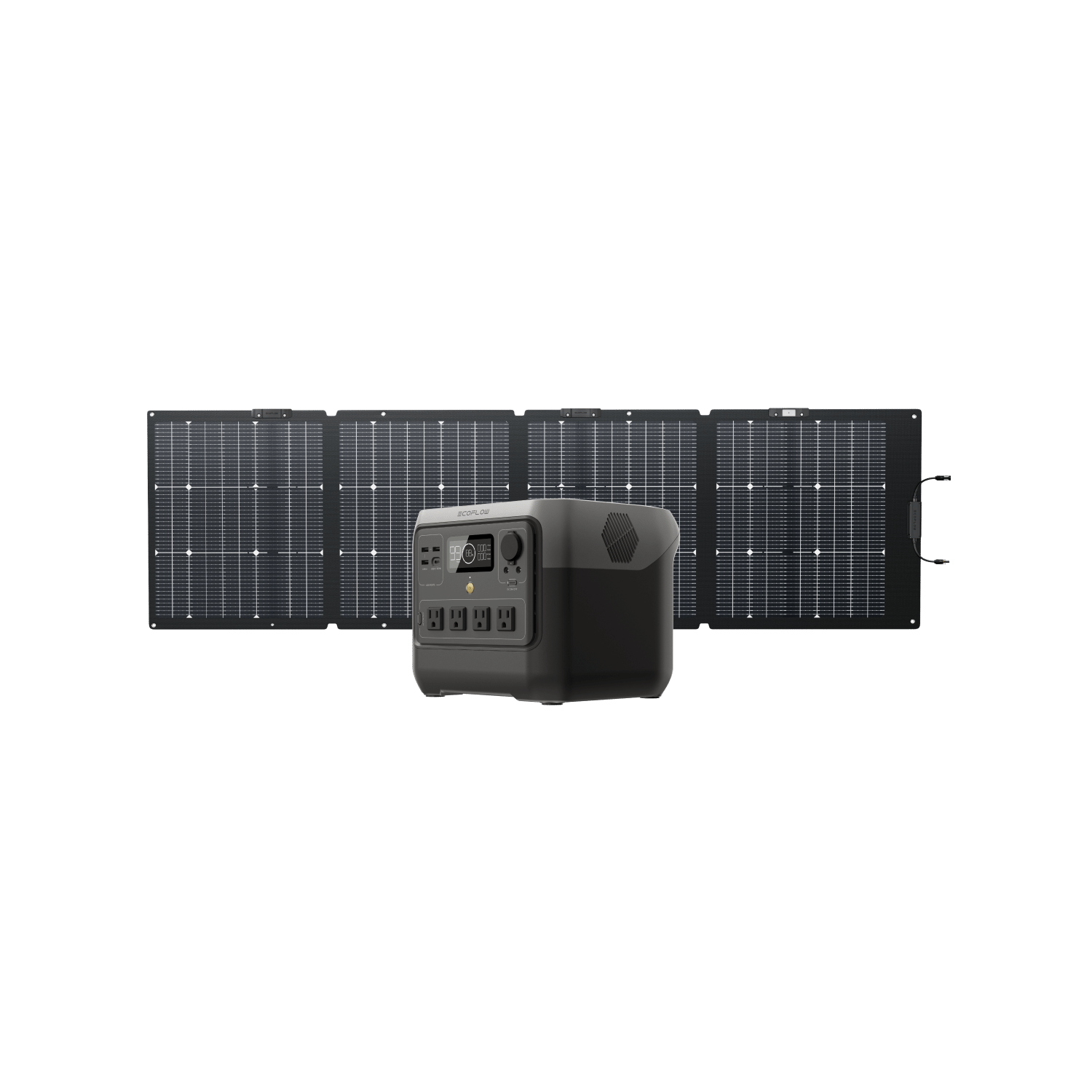 EcoFlow RIVER 2 Pro 720Wh Portable Power Station with 220W Solar Panel | Solar Generator for Camping, RV, Emergency Backup & Off-Grid Power